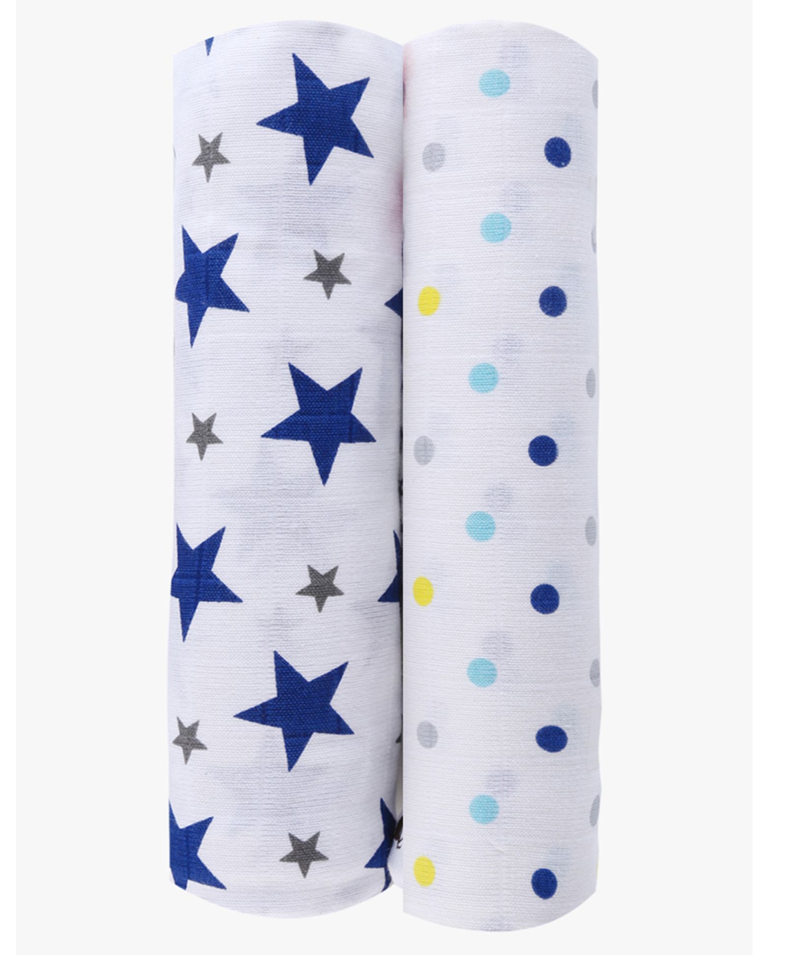 navy muslin swaddle