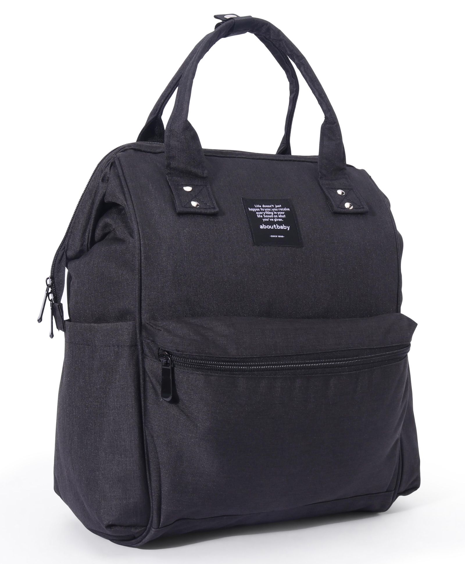 Backpack Diaper Bag - Black-image-38