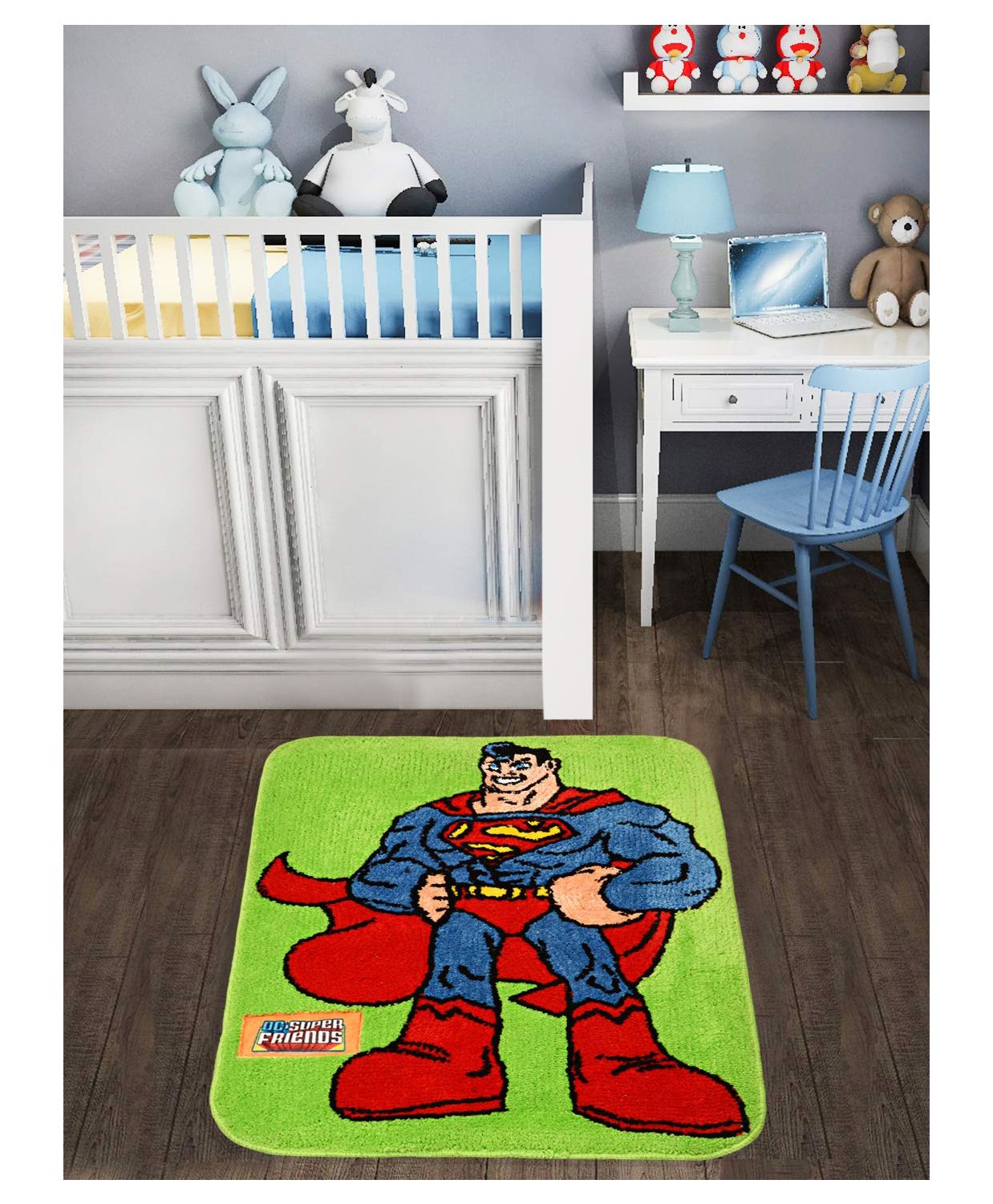 Saral Home Superman Microfiber Floor Mat Green Online In India