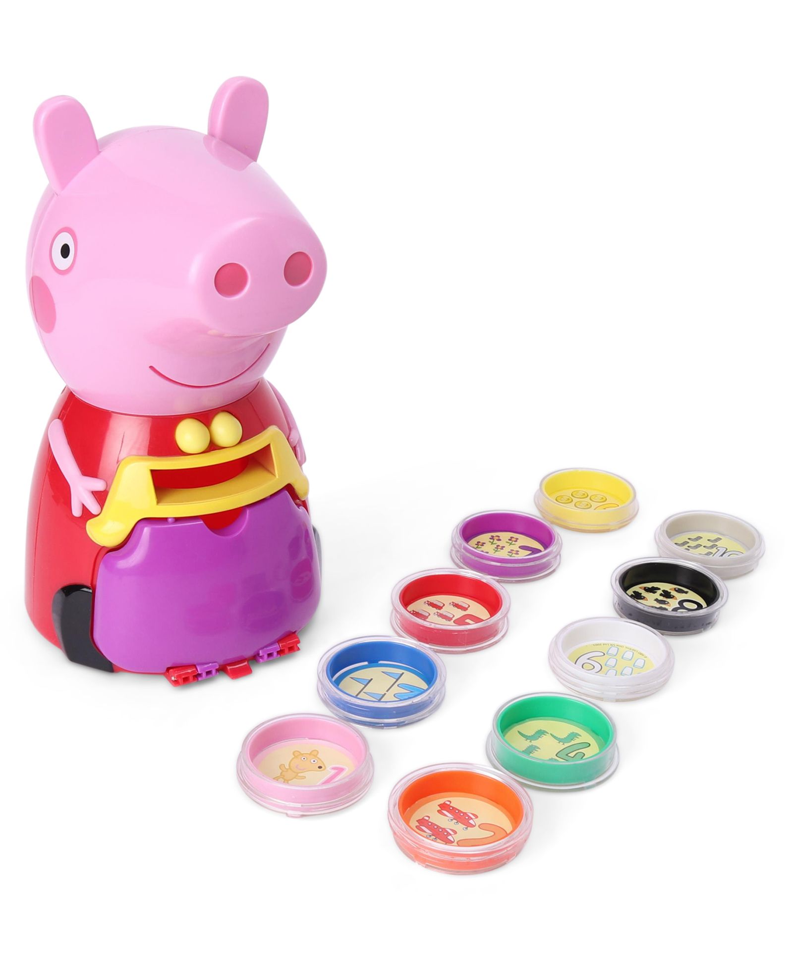 count with peppa toy