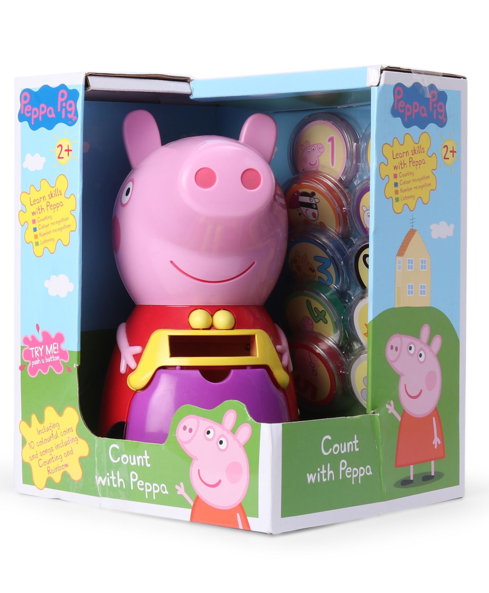 count with peppa toy