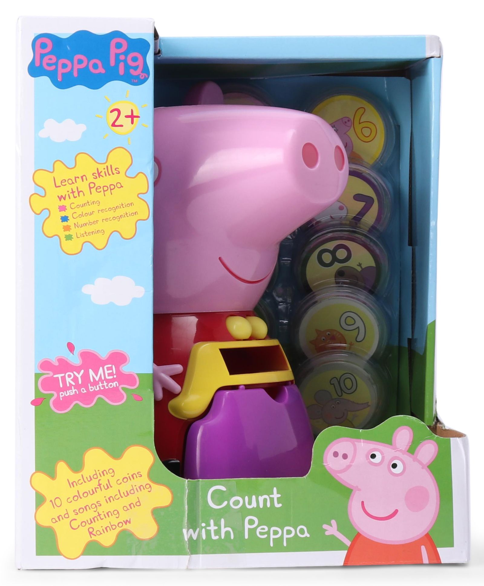 count with peppa toy