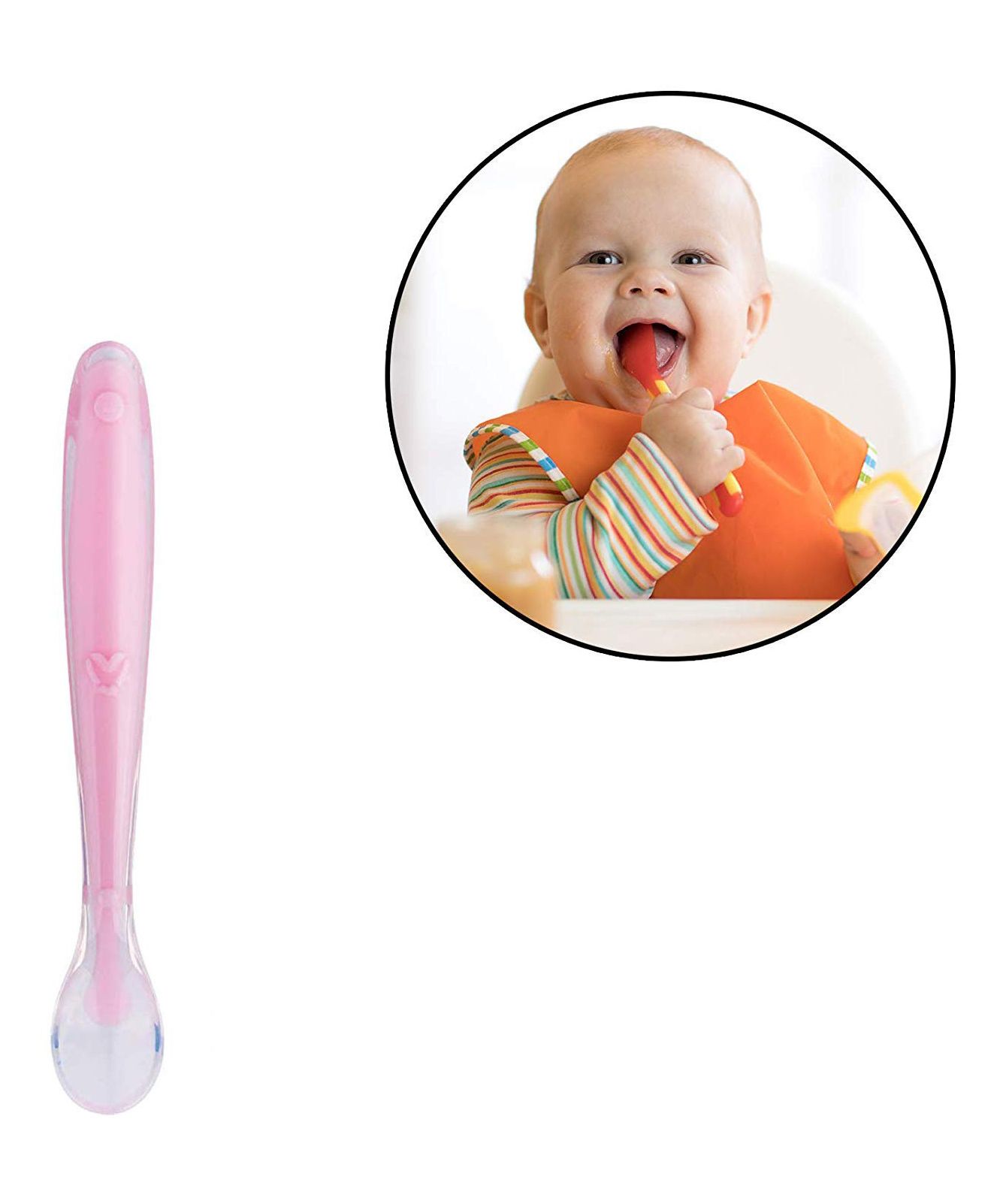 Safe-O-Kid Soft Tip Silicone Spoon - Pink-image-39