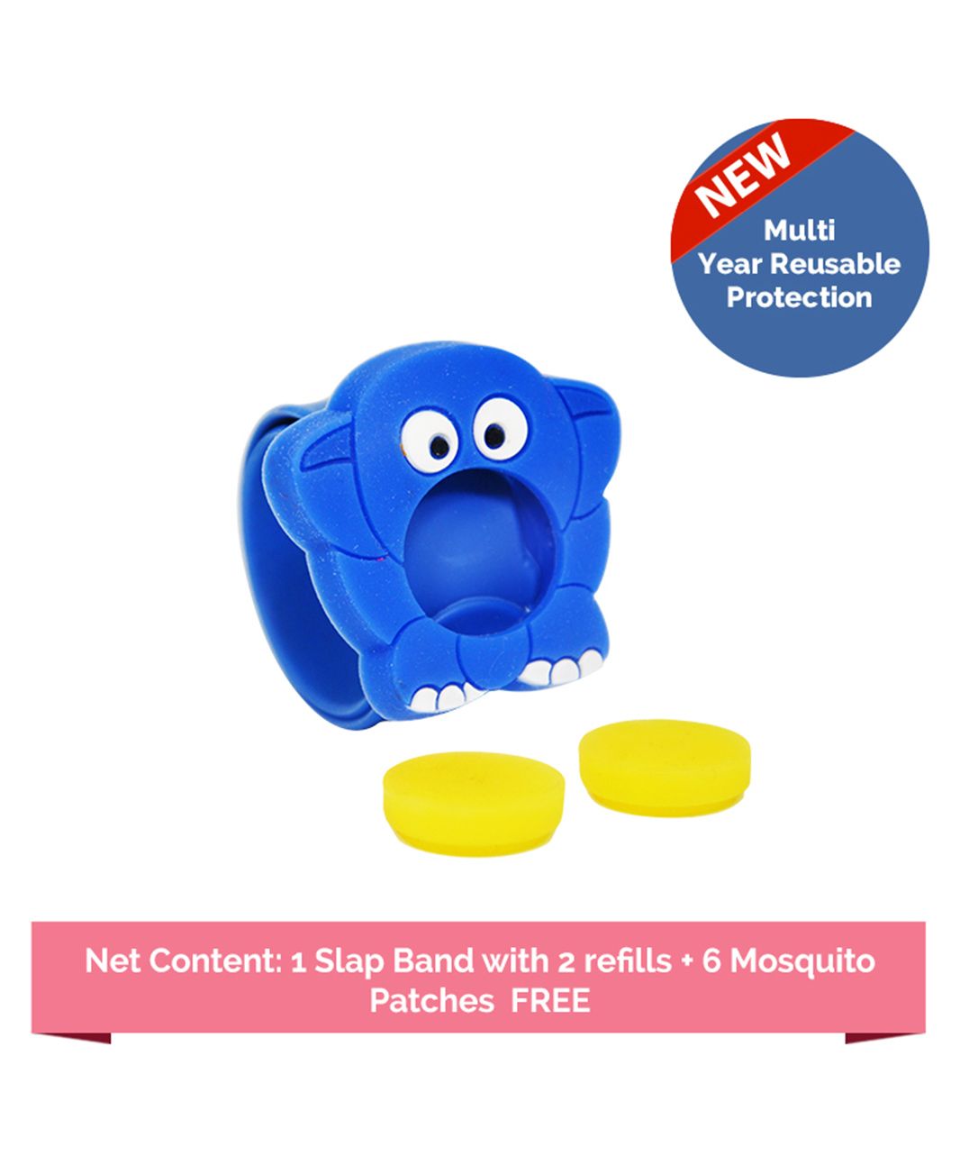 Safe-O-Kid Mosquito Repellent Band With 2 Refills - Blue-picture-47