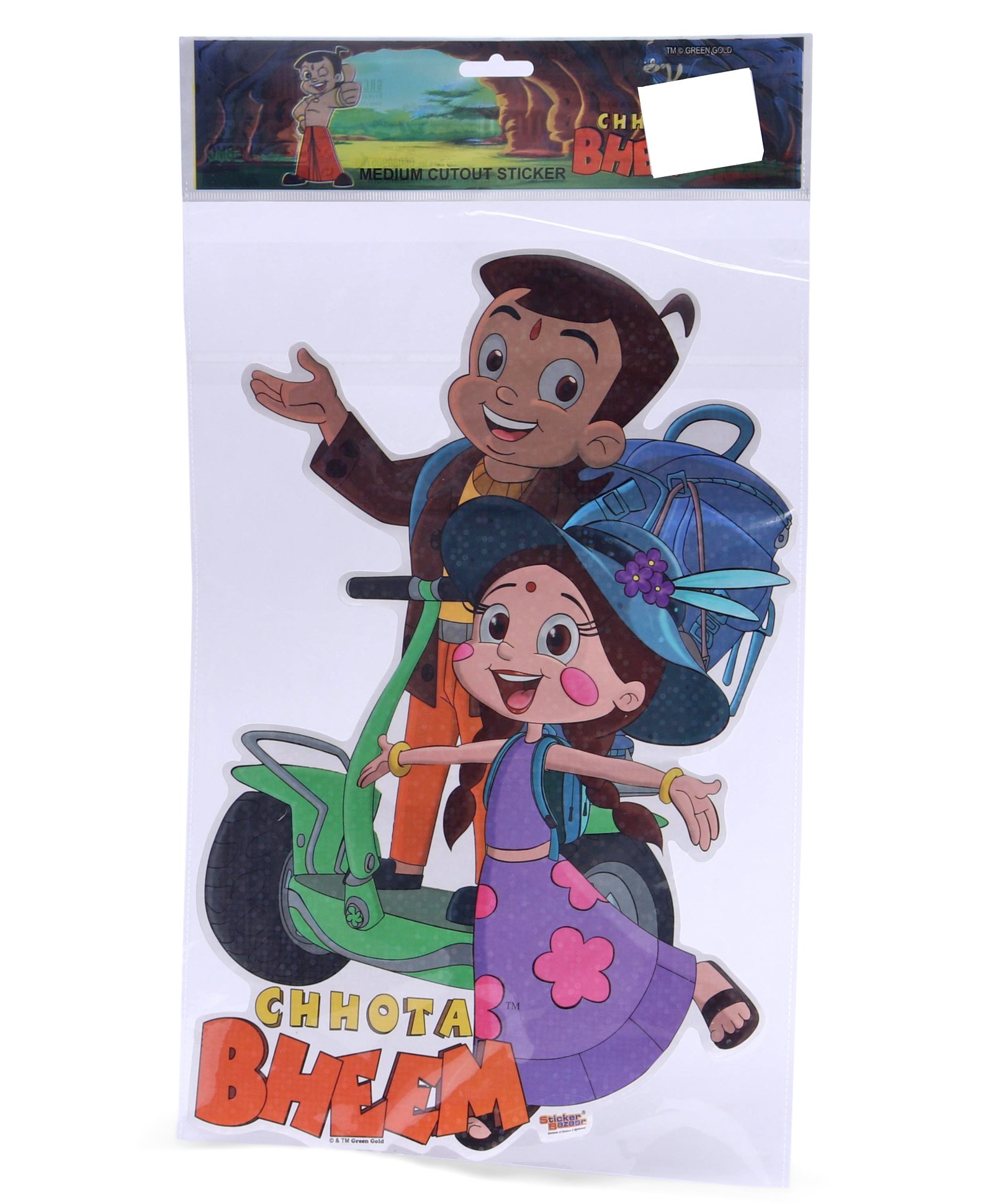 Sticker Bazaar Chhota Bheem Medium Cut Out - Multi Color Online in India,  Buy at Best Price from  - 2989485