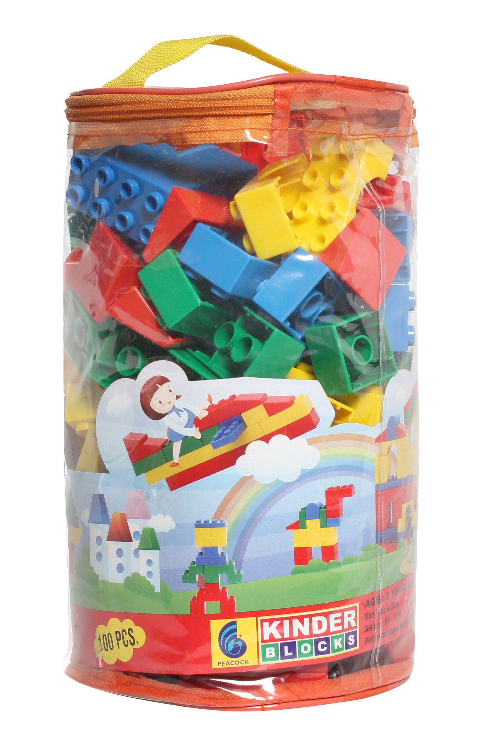 Peacock Kinder Blocks - 100 pieces-image-29