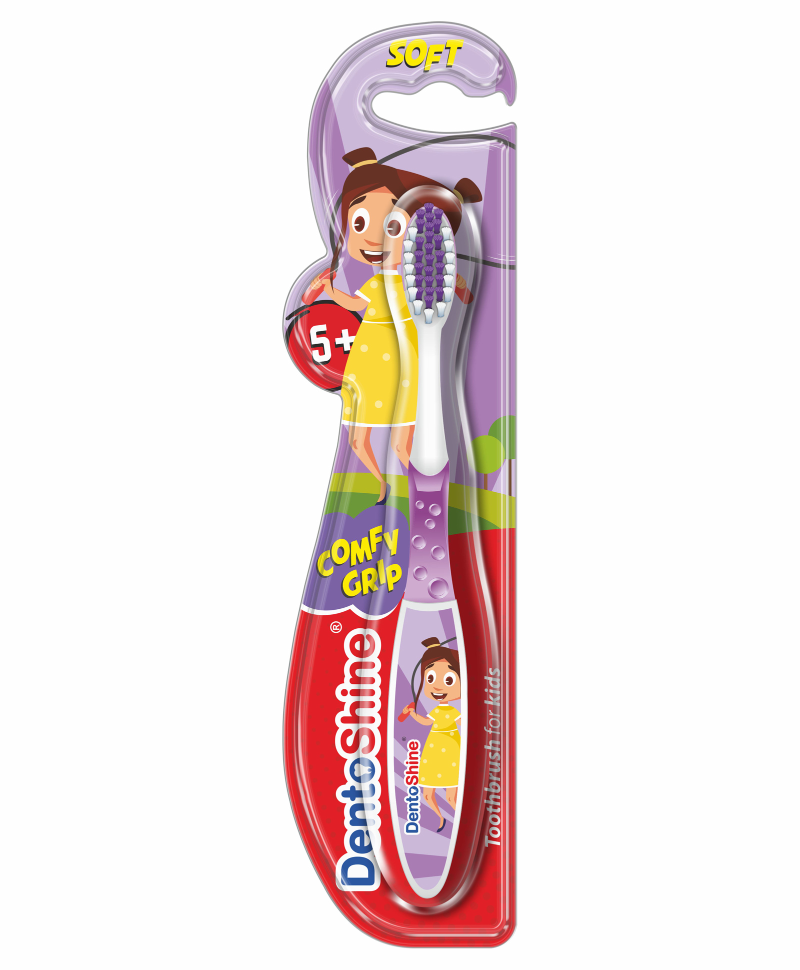 DentoShine Comfy Grip Toothbrush - Purple-picture-18