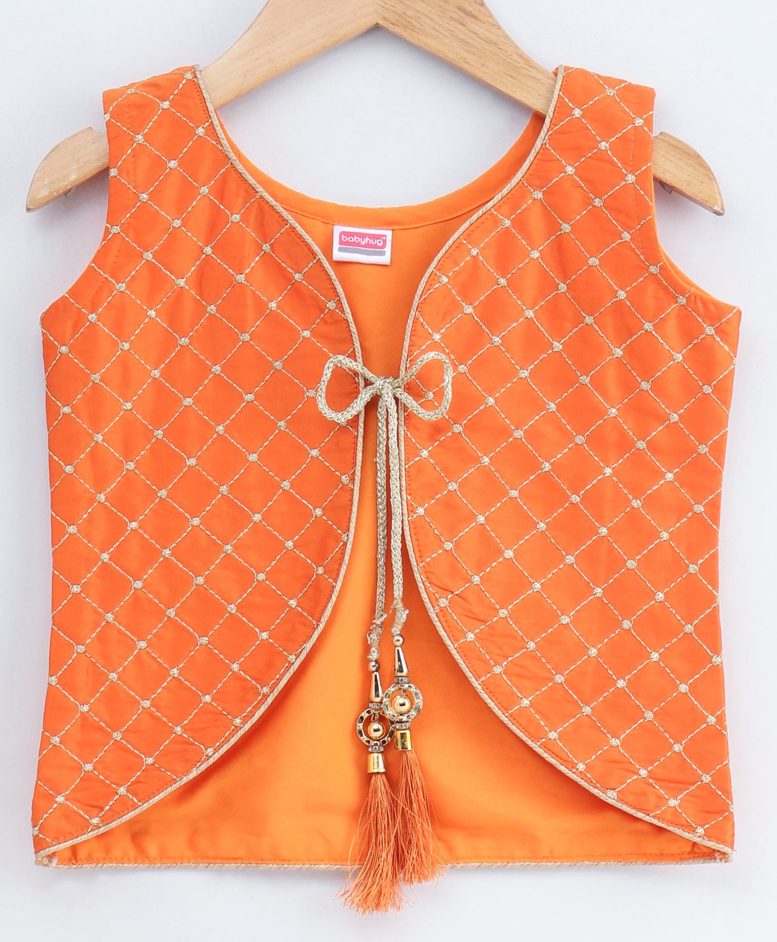 ethnic sleeveless jacket