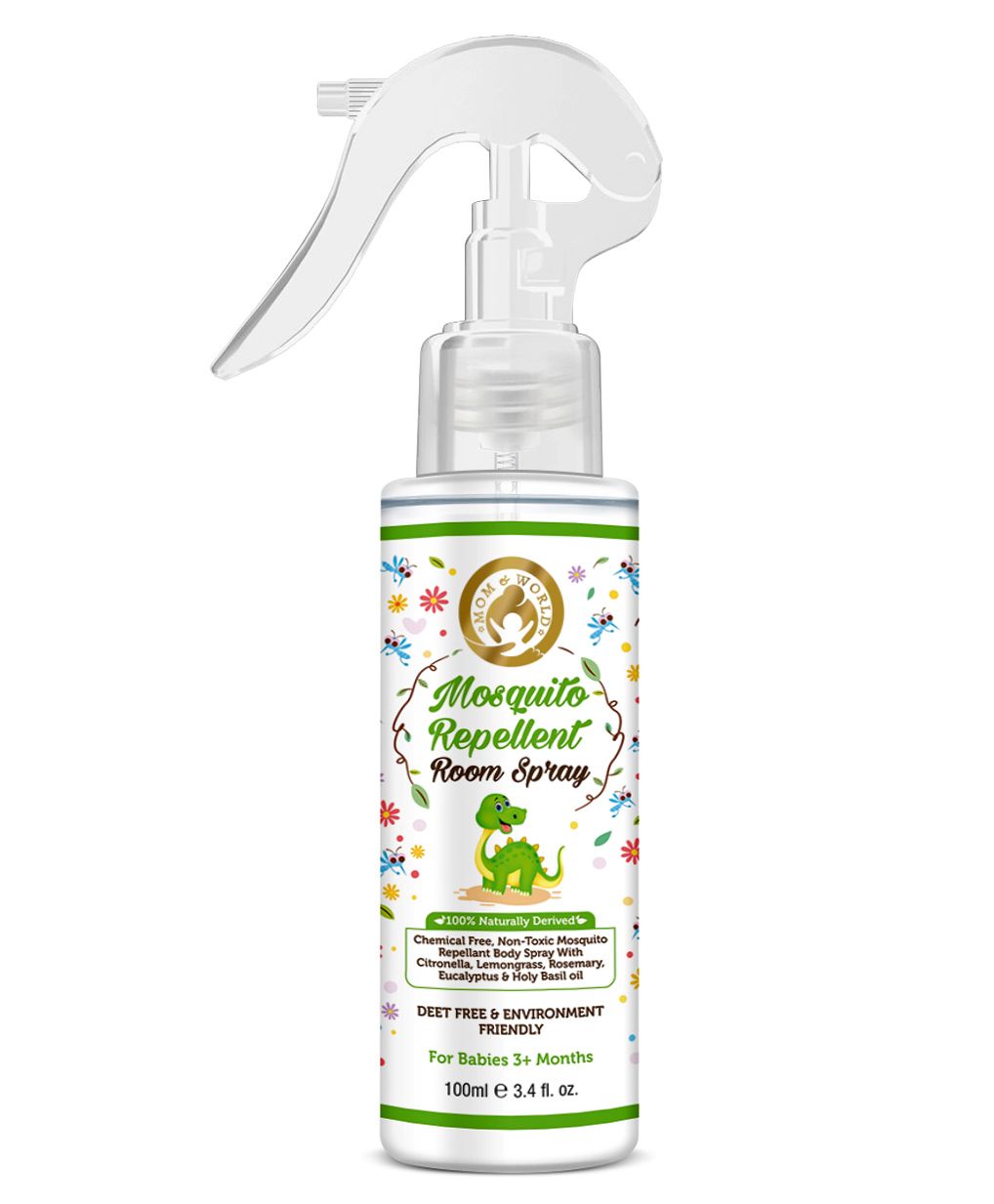 Mom & World Baby Mosquito Repellent Room Spray - 100 ml-image-5
