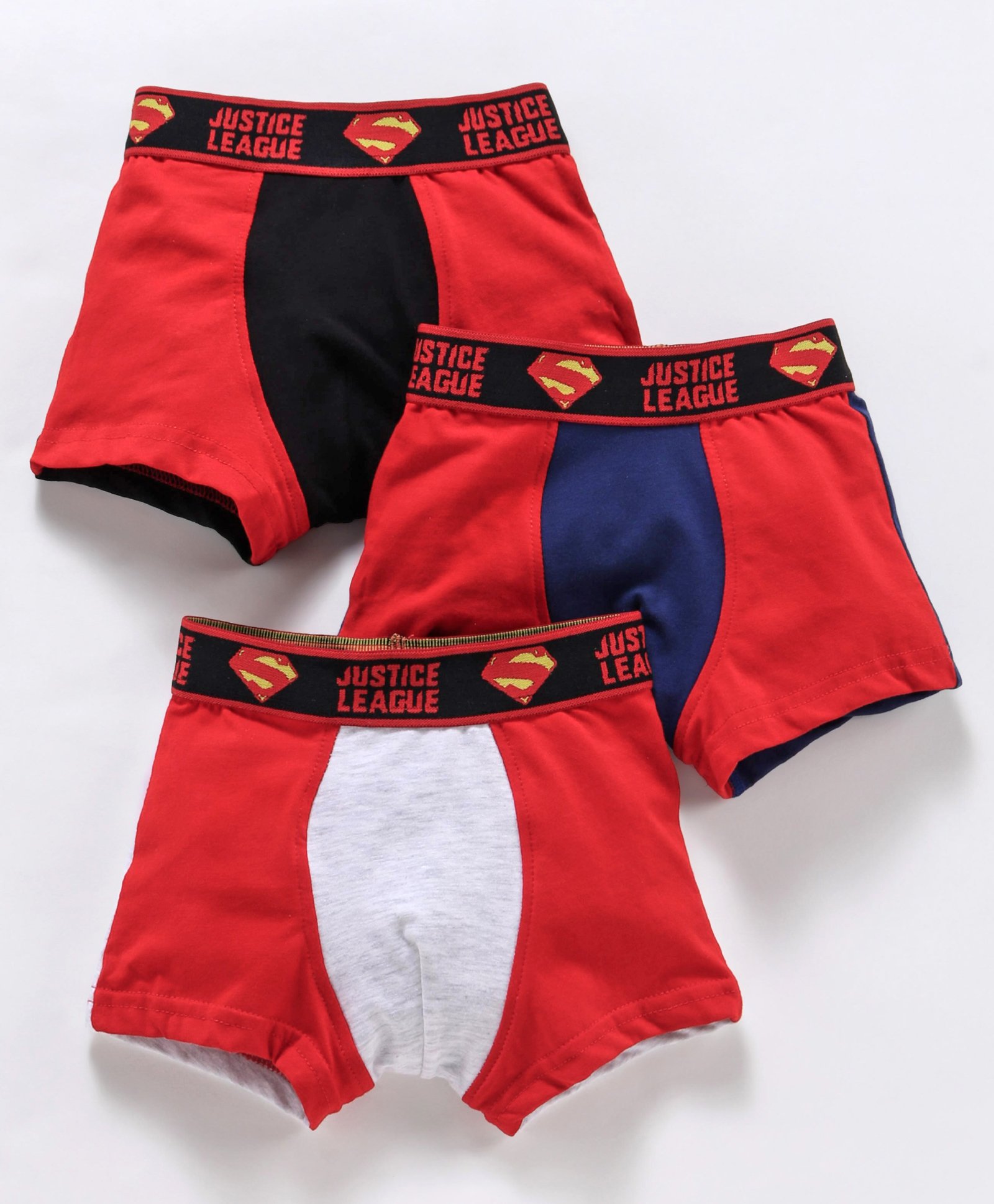 Red Rose Boxer Justice League Print Pack of 3 - Multicolor-picture-12