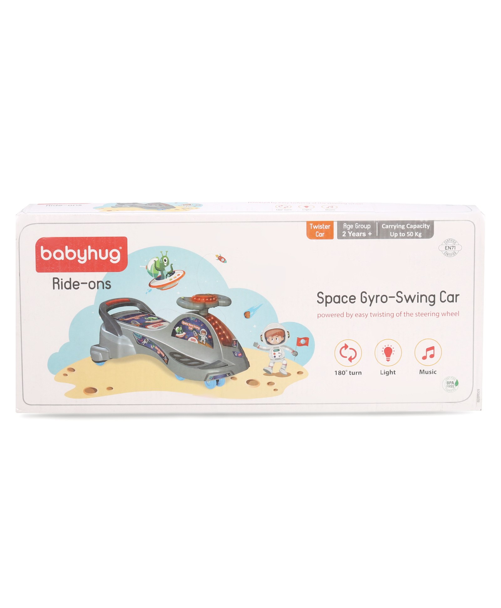 babyhug space gyro swing car