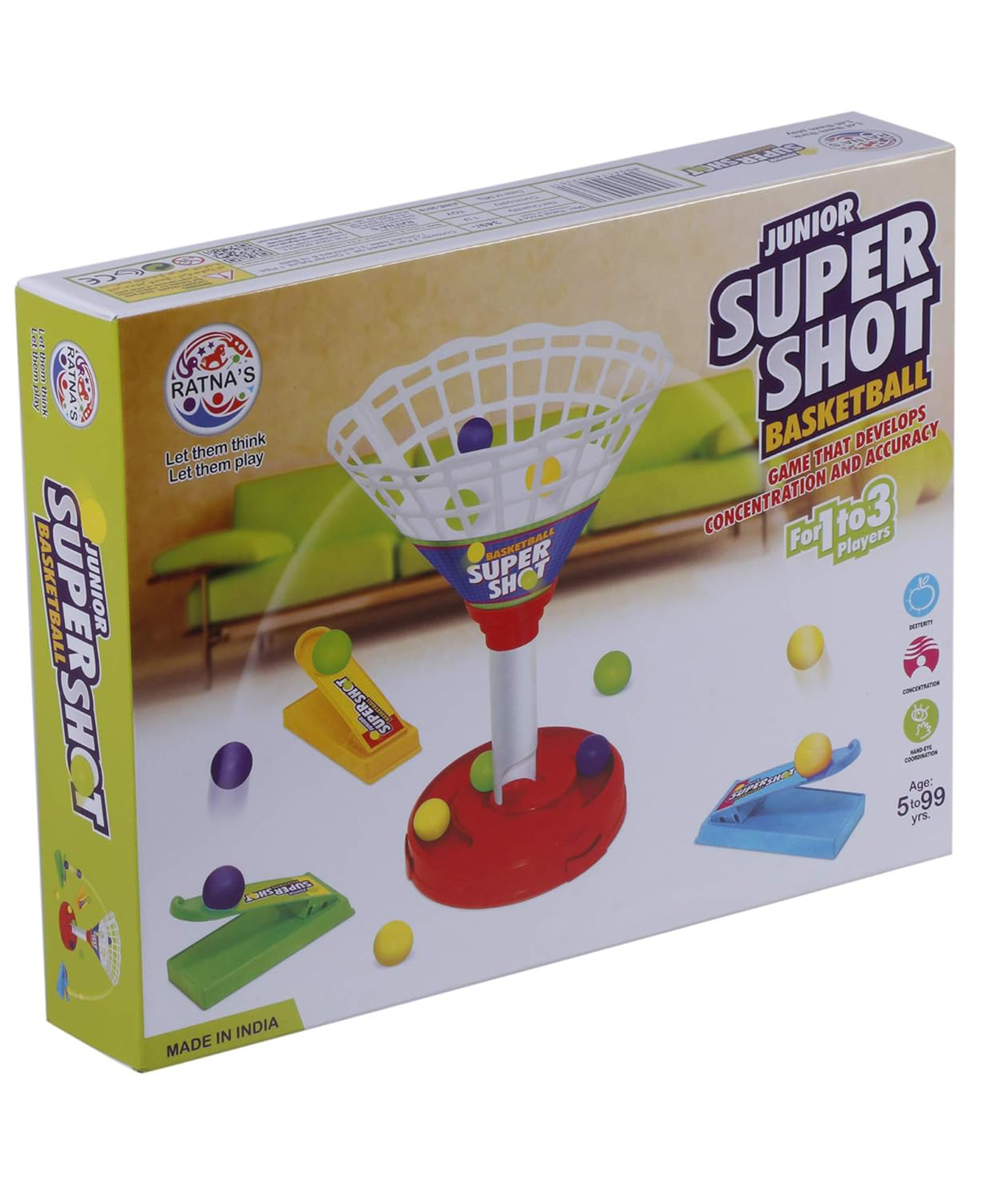 Ratnas Jr Super Basket Ball Game Set - Multicolor-image-9