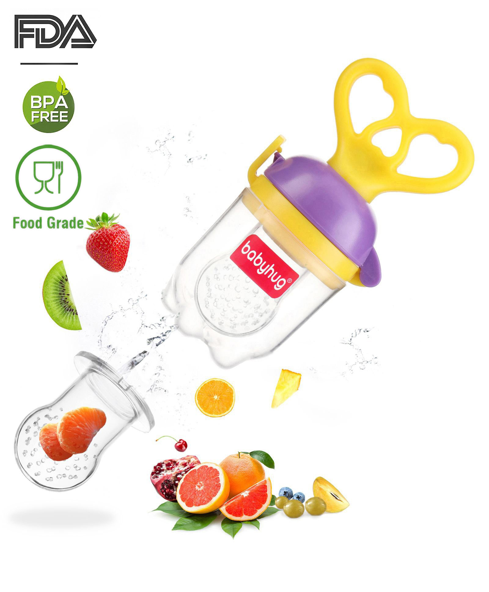 Babyhug Fruit & Food Nibbler - Purple-image-22