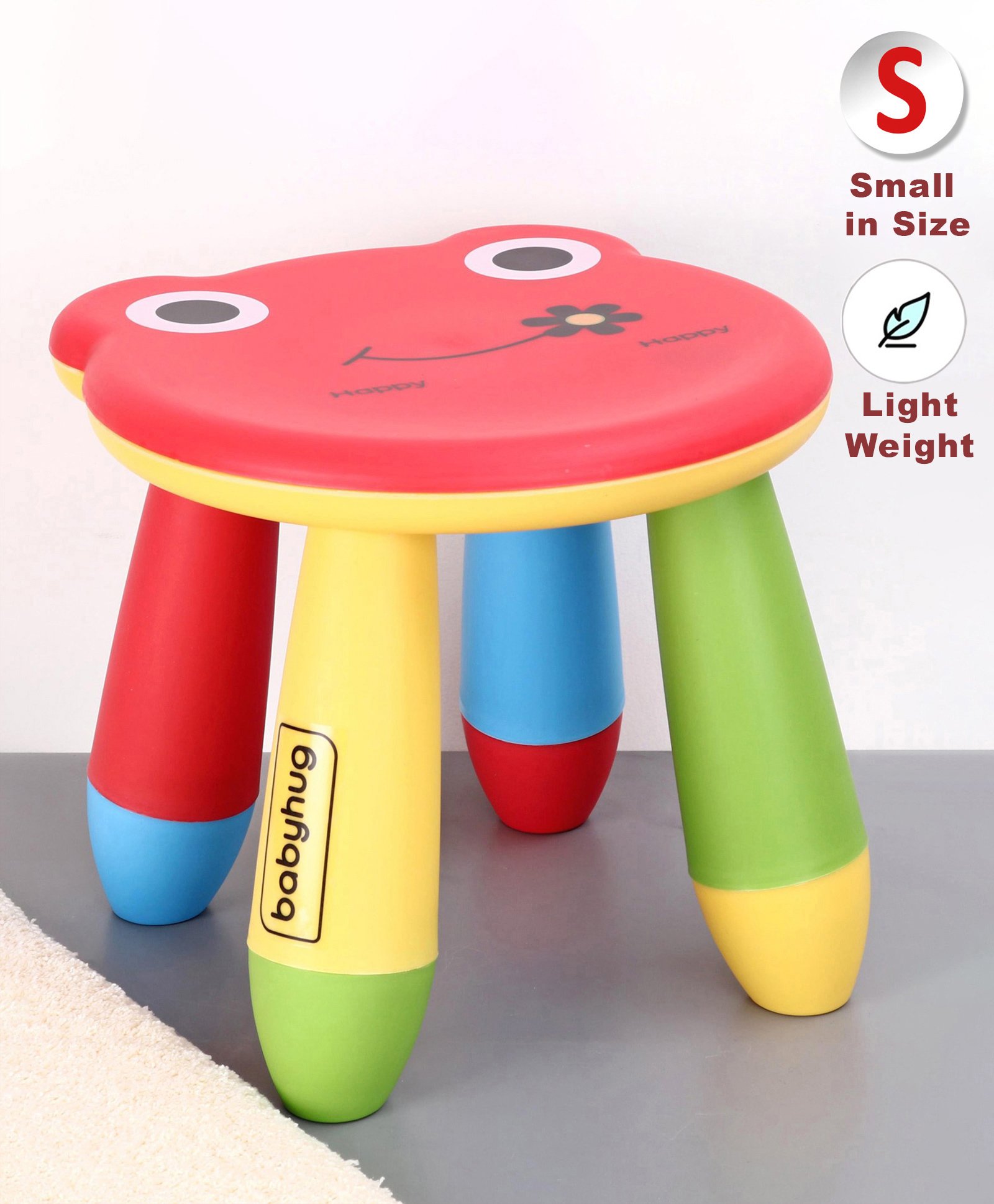 Babyhug Small Size Stool Frog Design - Red-picture-20