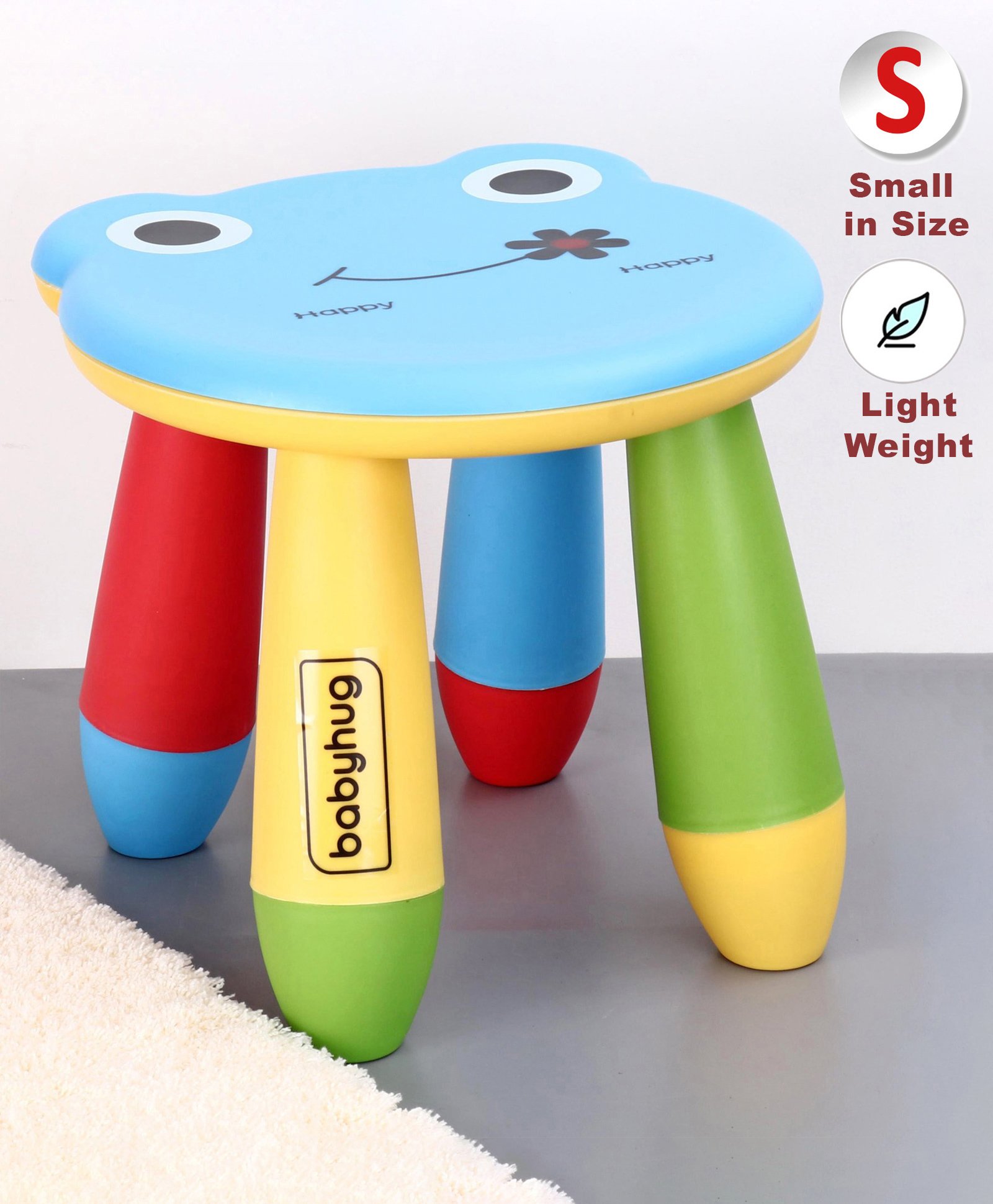 Babyhug Small Size  Stool Frog Design - Blue-picture-10