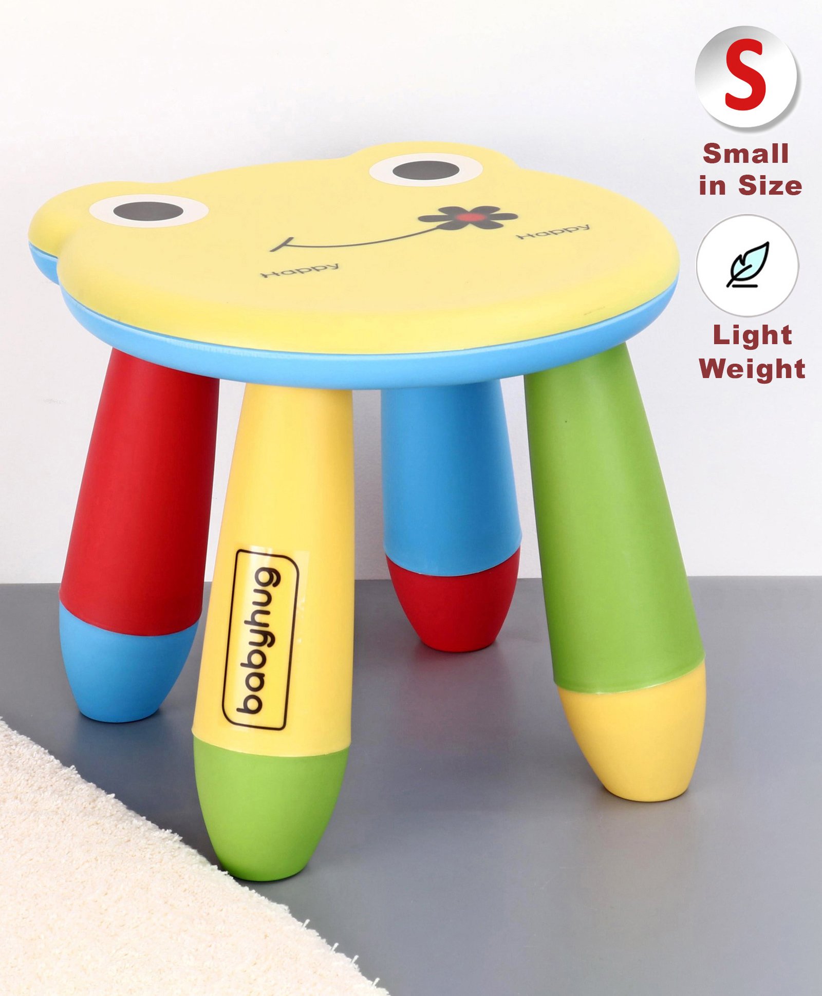 Babyhug Small Size  Stool Frog Design - Yellow-picture-28
