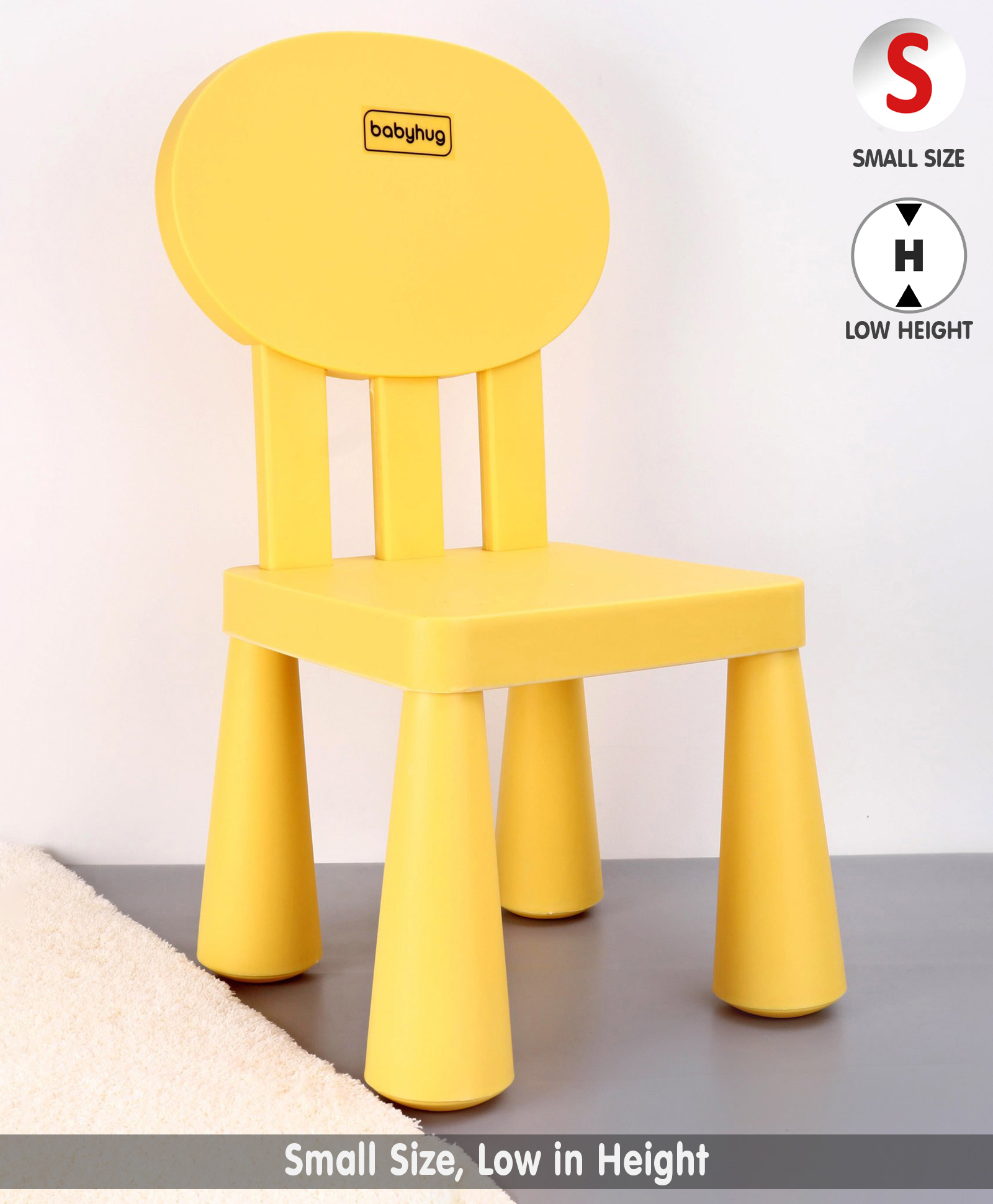 Babyhug Chair With Comfortable Back Rest - Yellow-picture-20