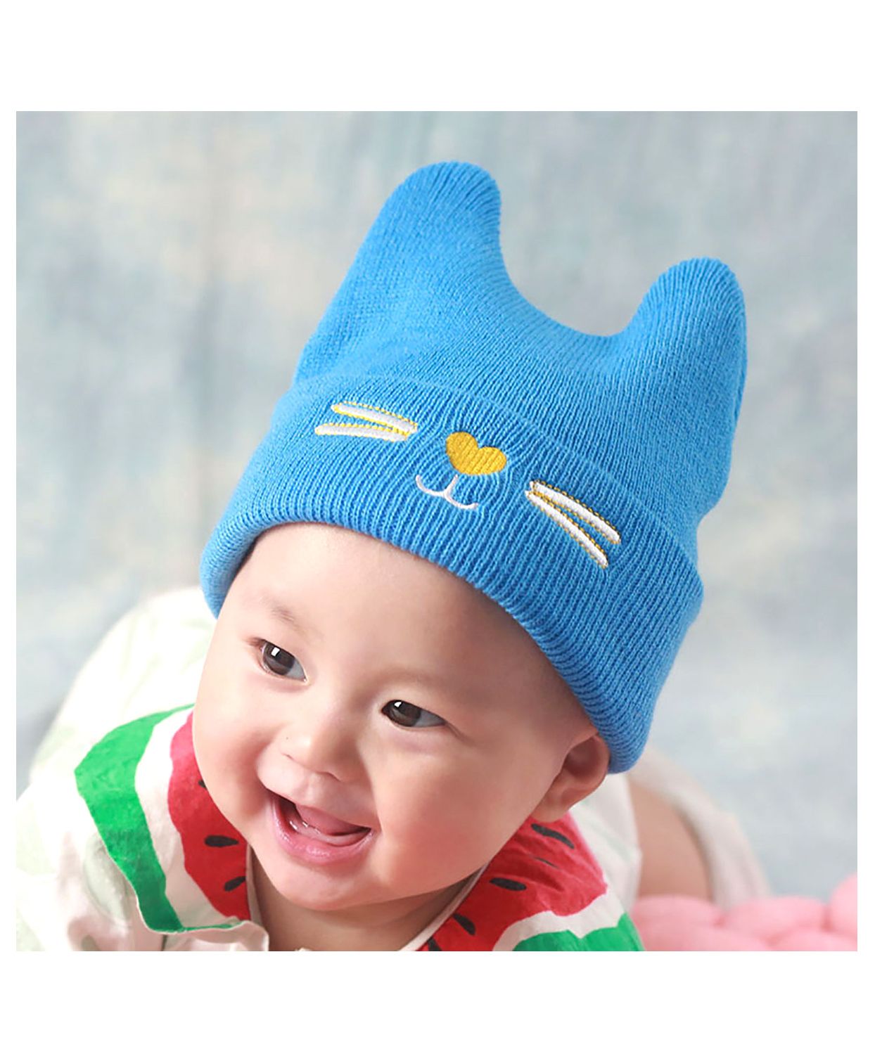 Syga Knitted Woolen Cap - Blue-image-48