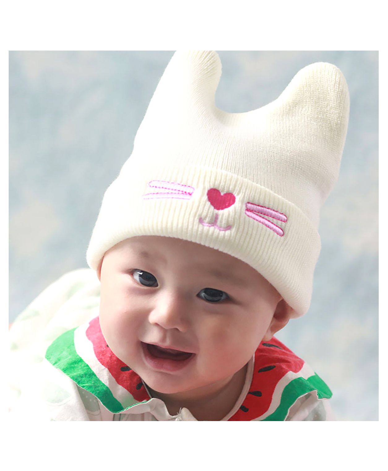 Syga Knitted Woolen Cap - White-image-28