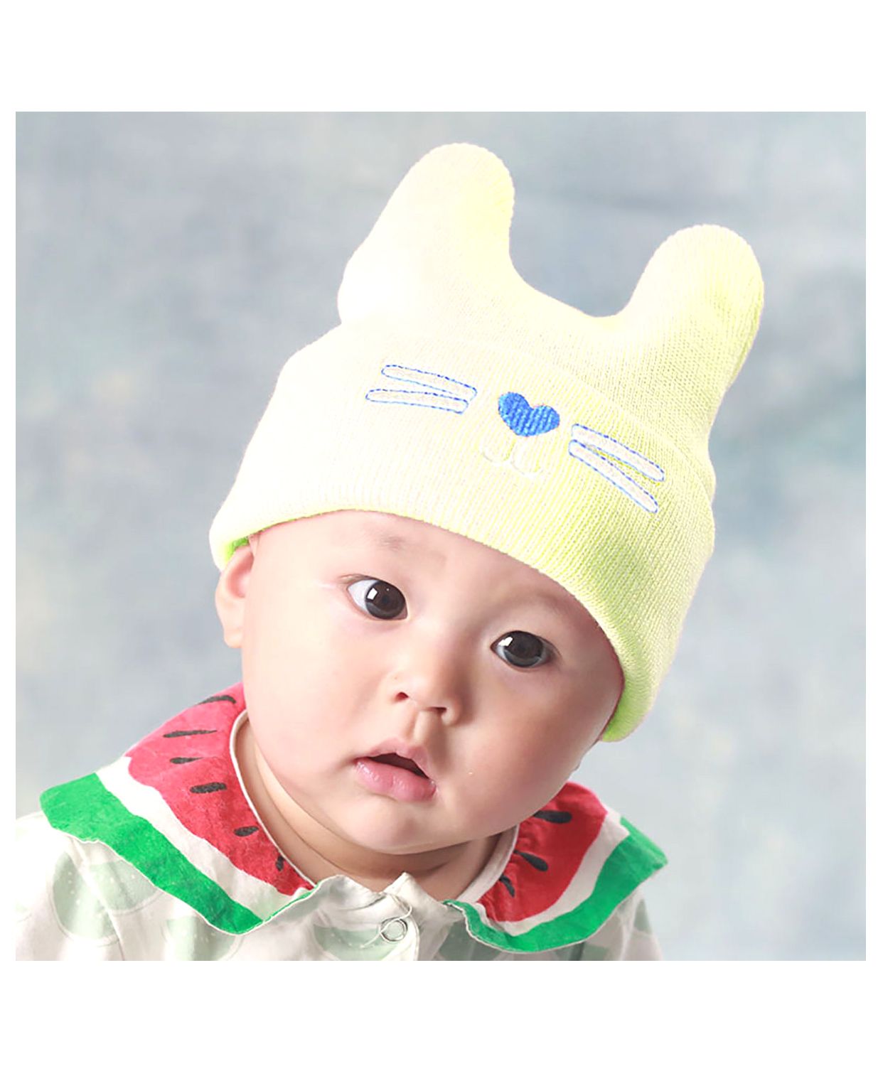 Syga Knitted Woolen Cap - Yellow-image-18