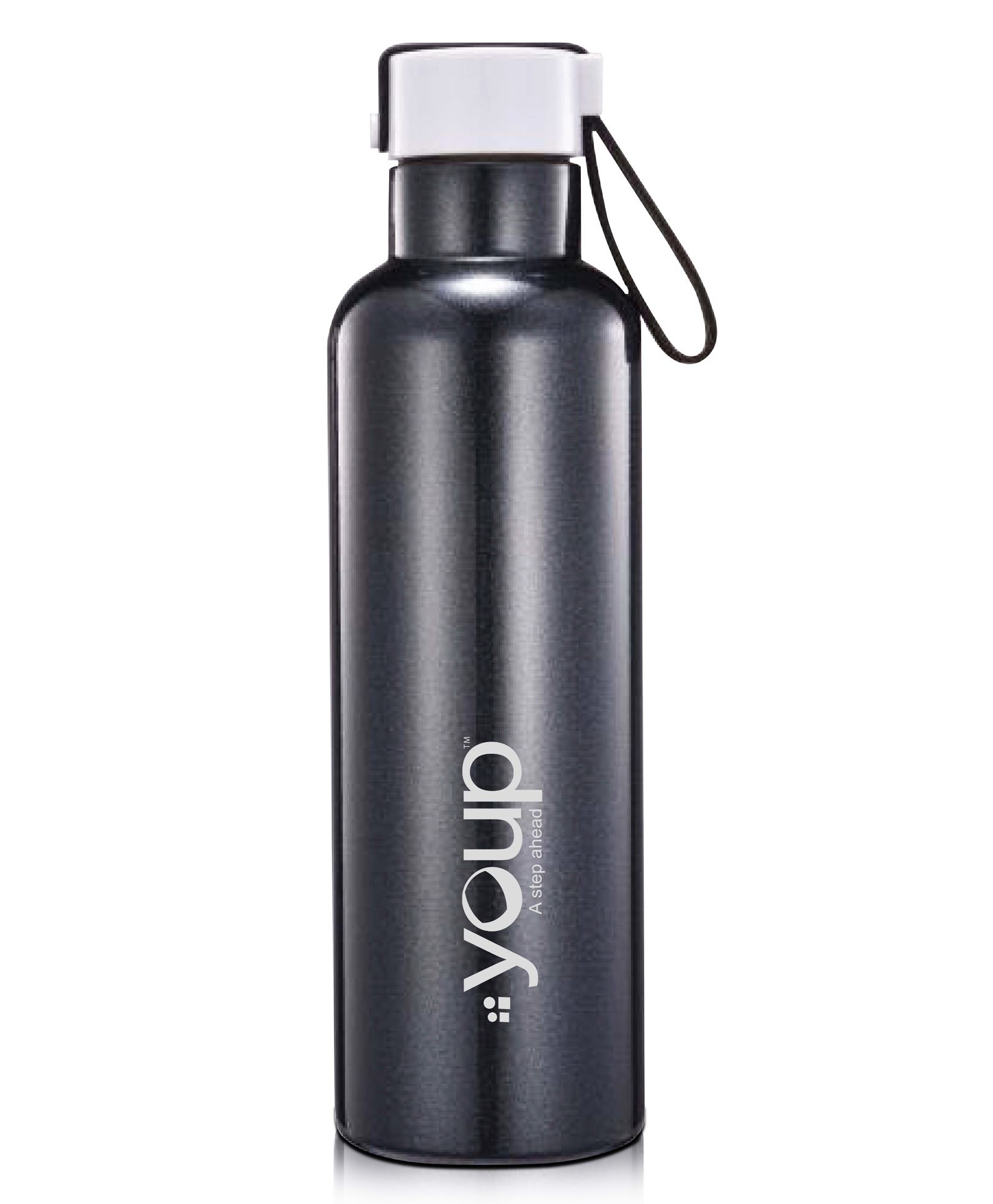 Youp Thermosteel Insulated Double Wall Black Color Water Bottle Twinkle-500 ml-picture-42
