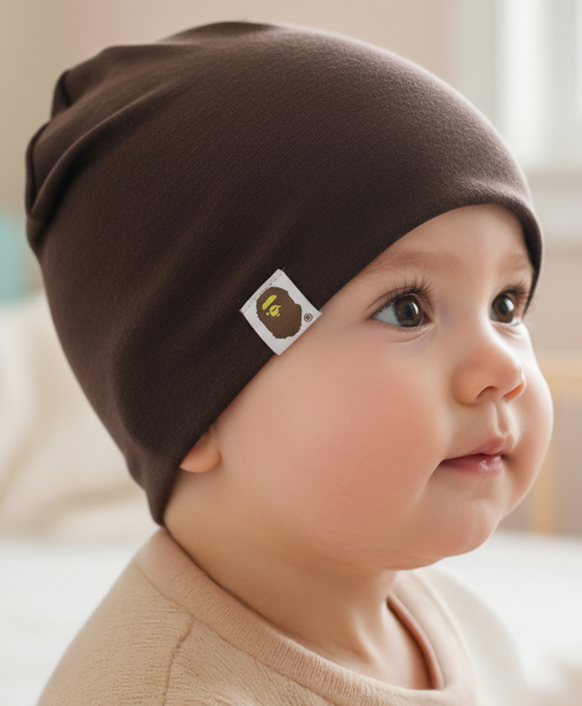 Syga Small Knitted Cap Brown - Circumference 40 to 55 cm-image-18