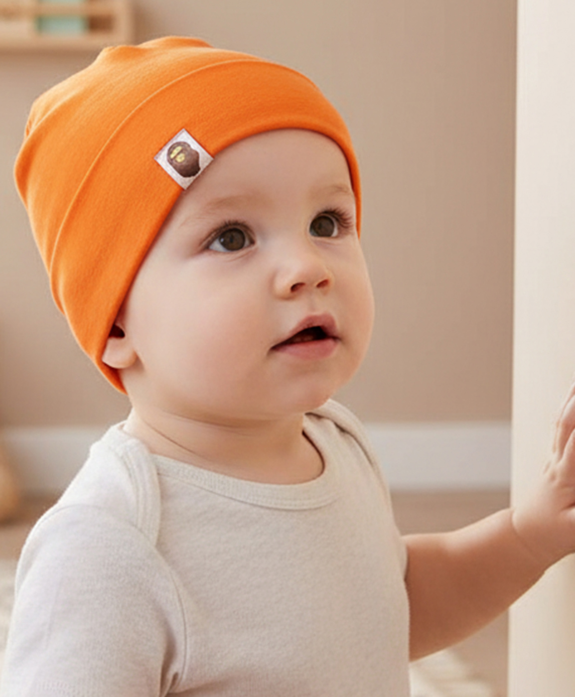 Syga Small Knitted Cap Orange - Circumference 40 to 55 cm-picture-16