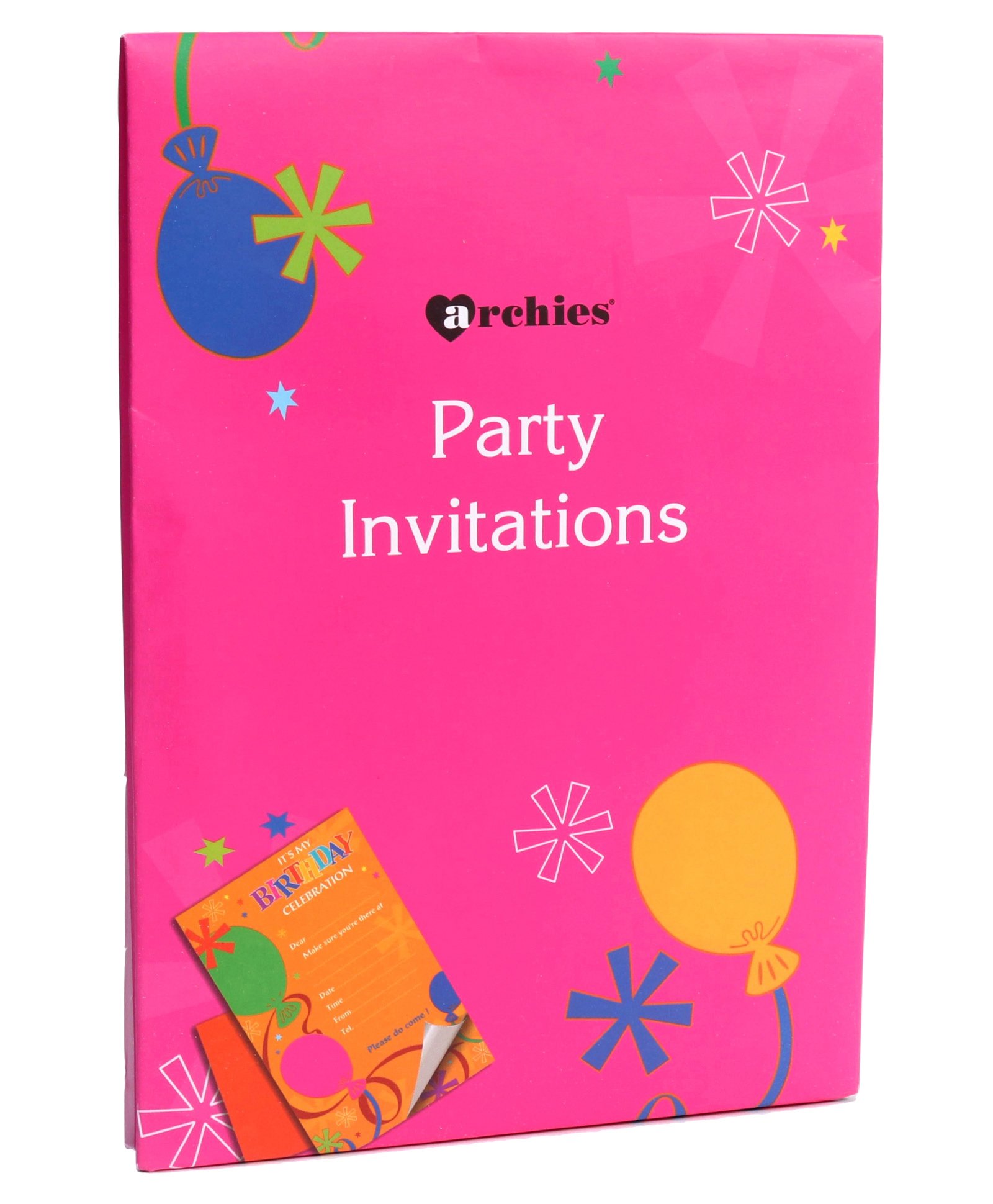 Archies Party Invitation Cards - Pink-image-7