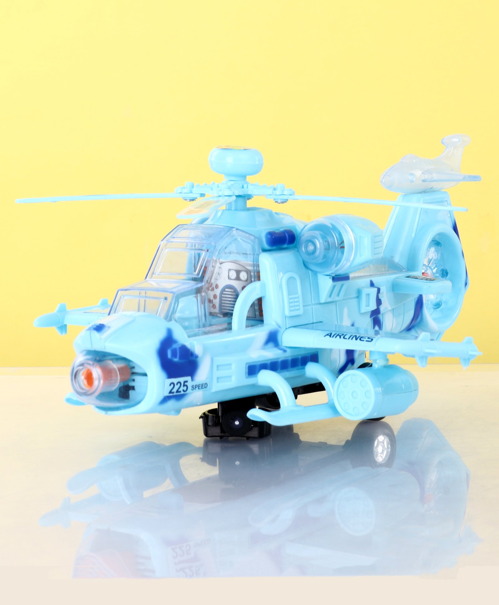 blue helicopter toy