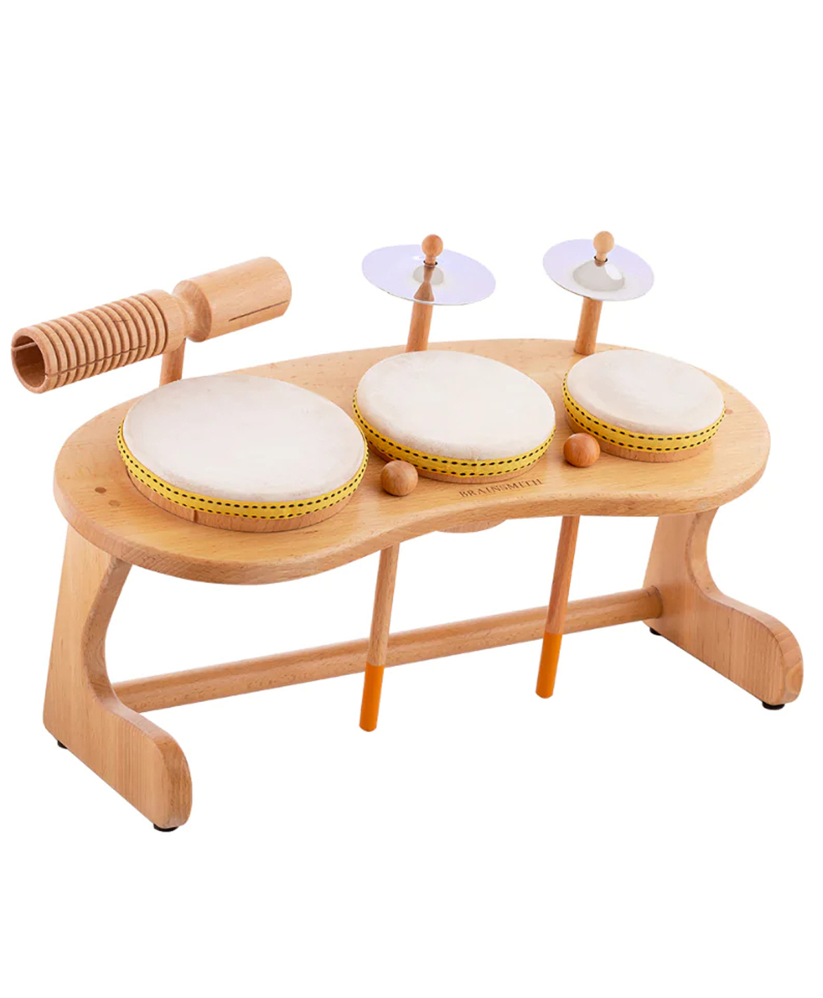 Brainsmith Swoora Mini Drum Set - Brown