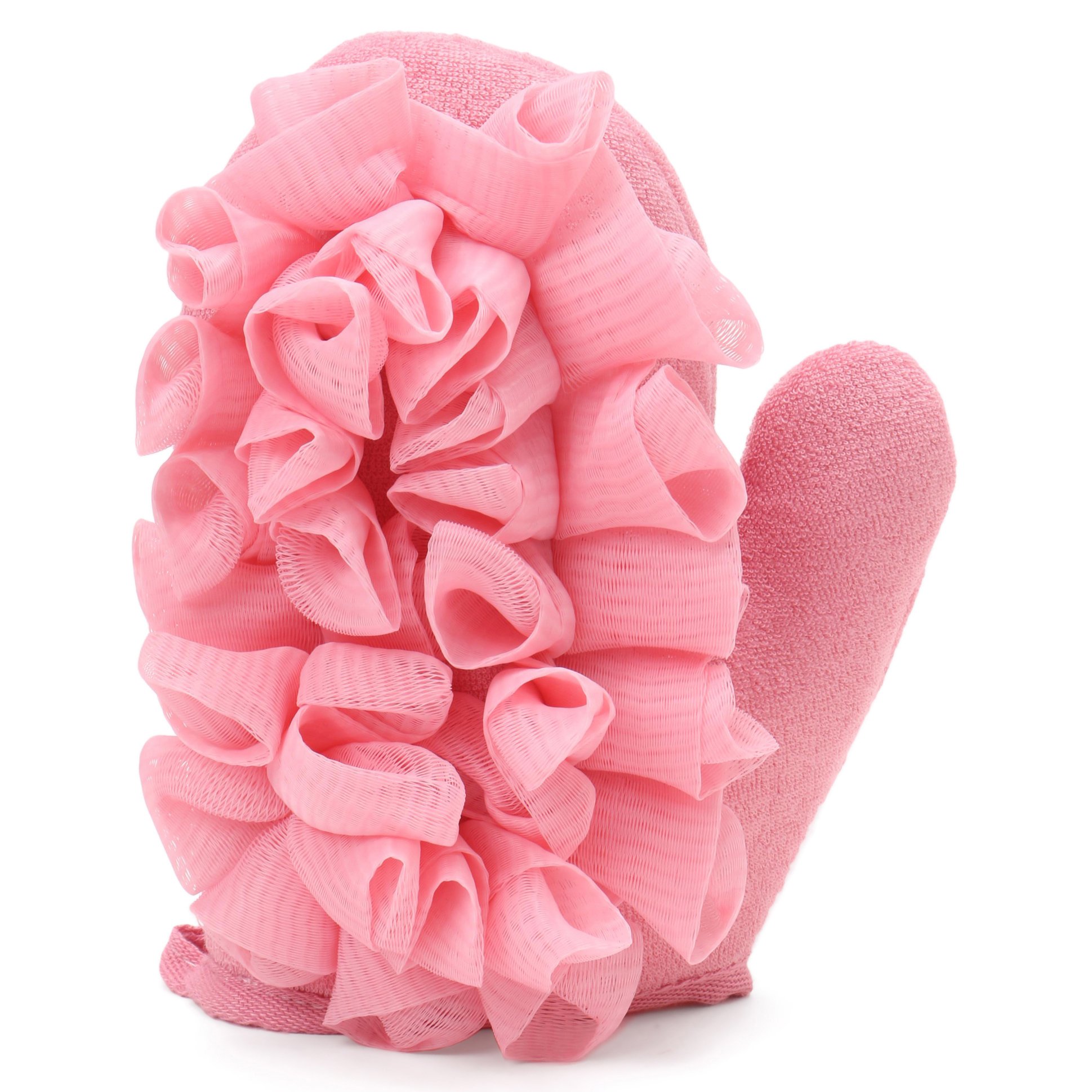 fab n funky Bath Glove With Loofah - Pink-picture-16