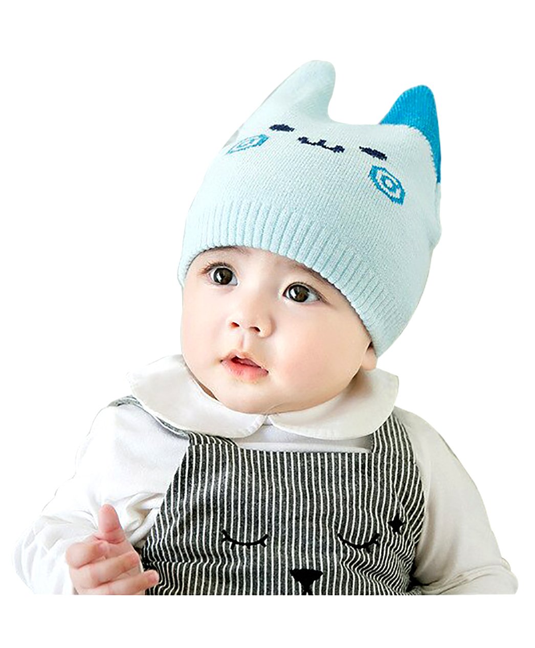 Syga Knitted Woolen Cap - Blue-picture-17