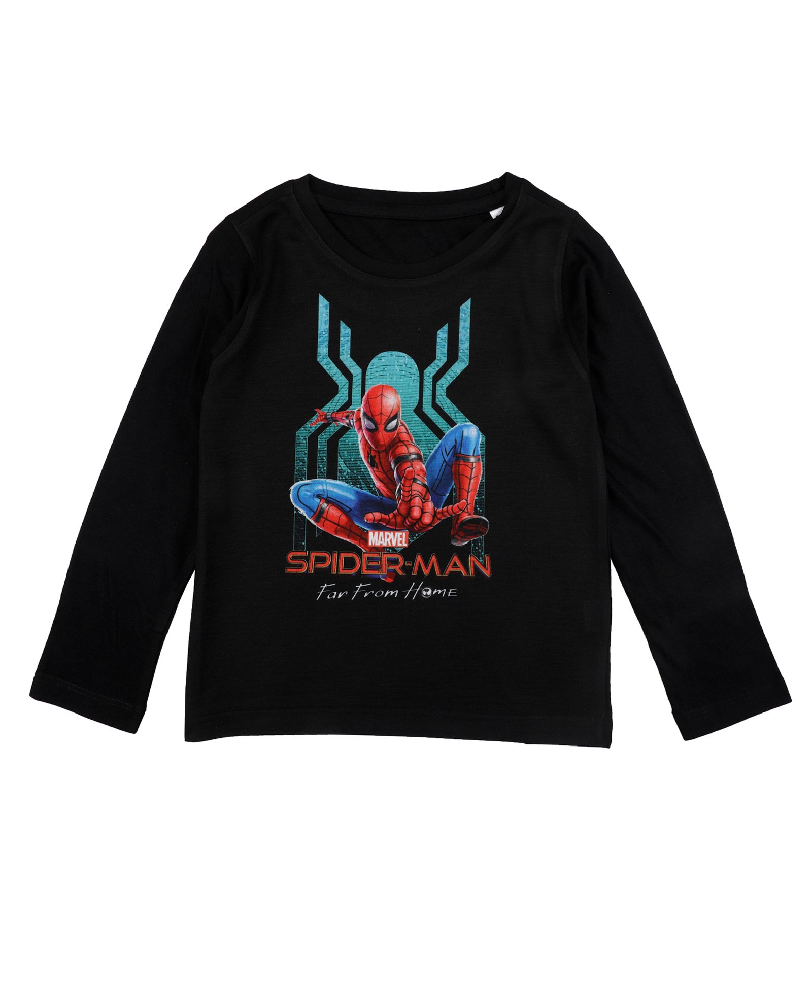 Buy Marvel By Crossroads Spiderman Far From Home Print Full Sleeves T- Shirt  - Black for Boys (5-6 Years) Online in India, Shop at  - 3153967