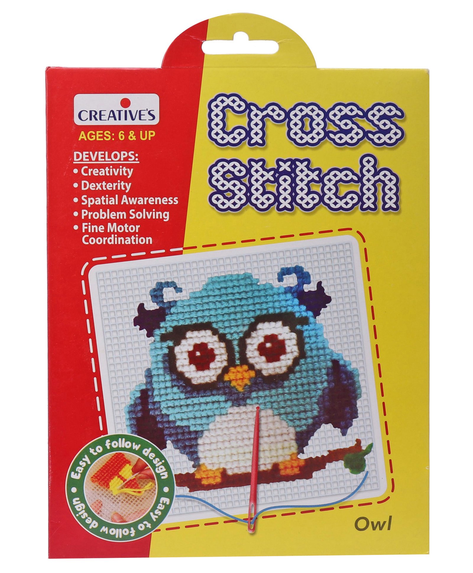 Creative Cross Stitch Kit Owl Theme - Multicolour-picture-9