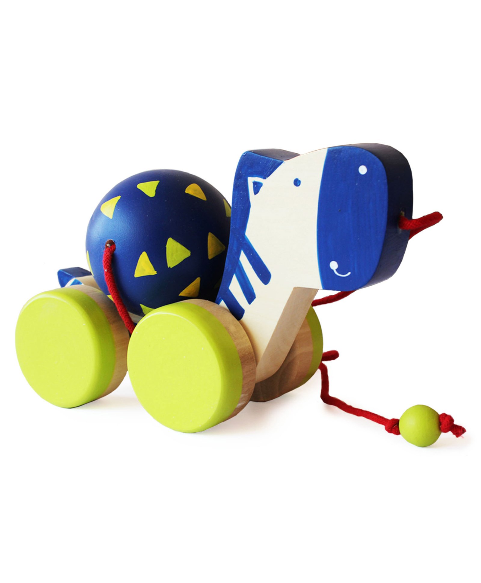 Shumee Wooden Zeebo The Zebra Pull Along Toy - Blue-picture-27