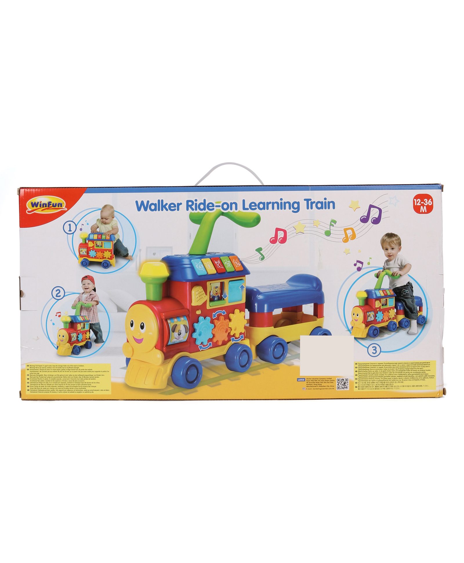 winfun walker ride on learning train