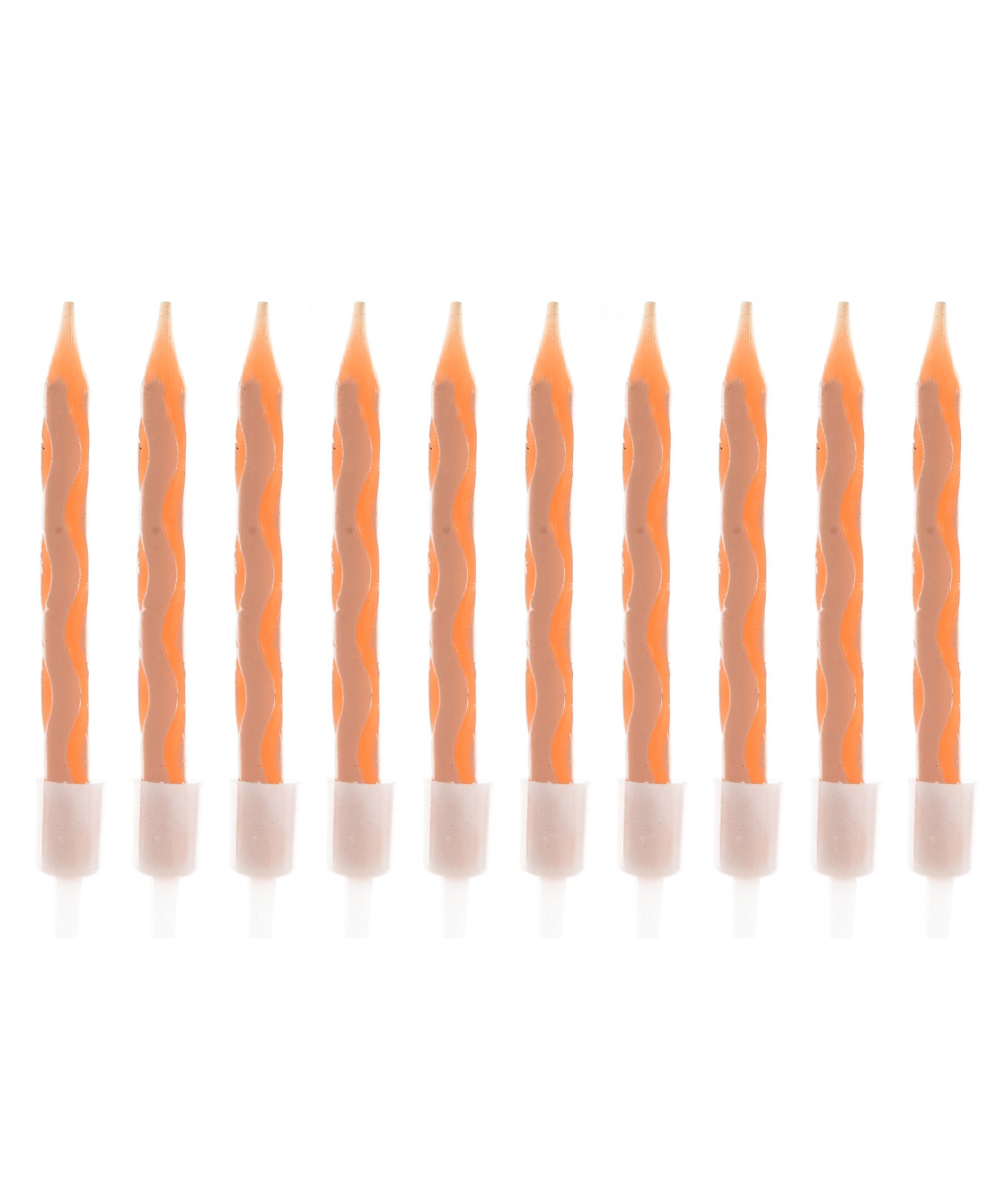 Party Anthem Spiral Candles Orange - 10 Pieces-image-21
