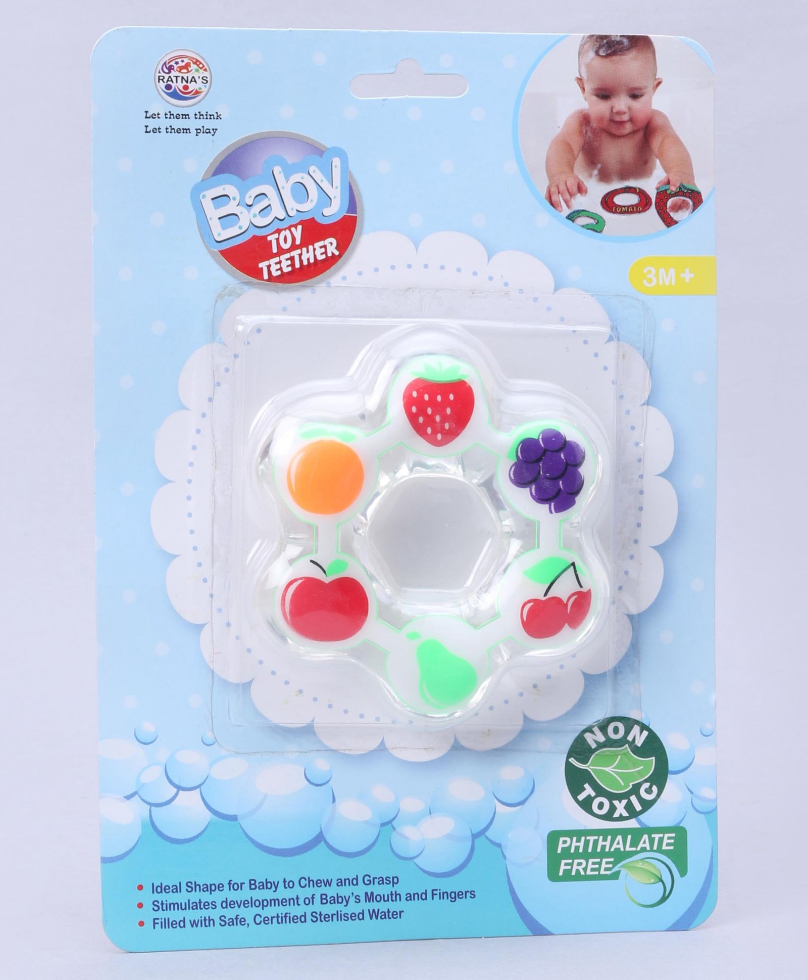 Ratnas  Shape Water Filled Teether - Color May Vary-picture-24