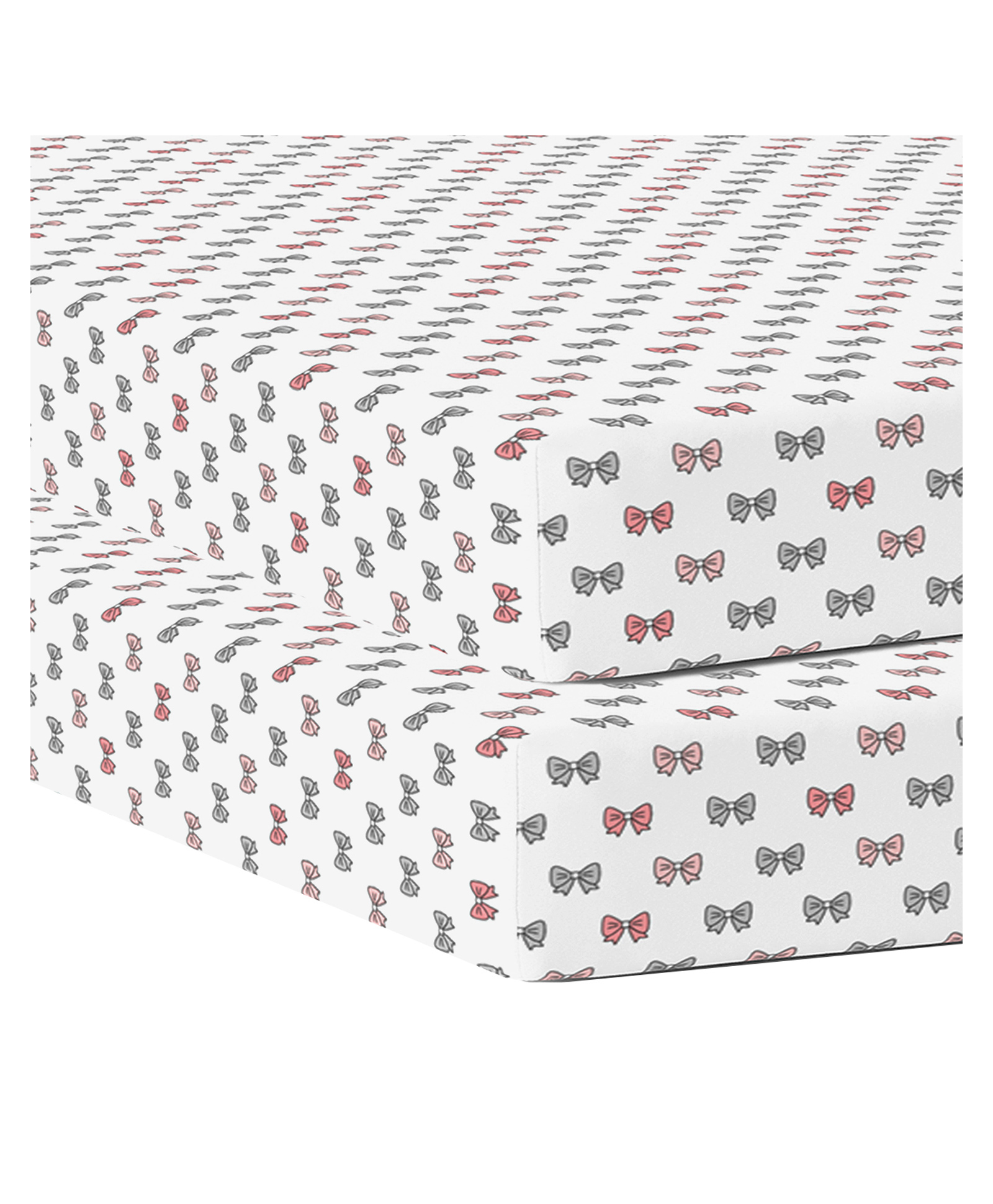 Iced Drink Toss on Blue Fitted Crib Sheet