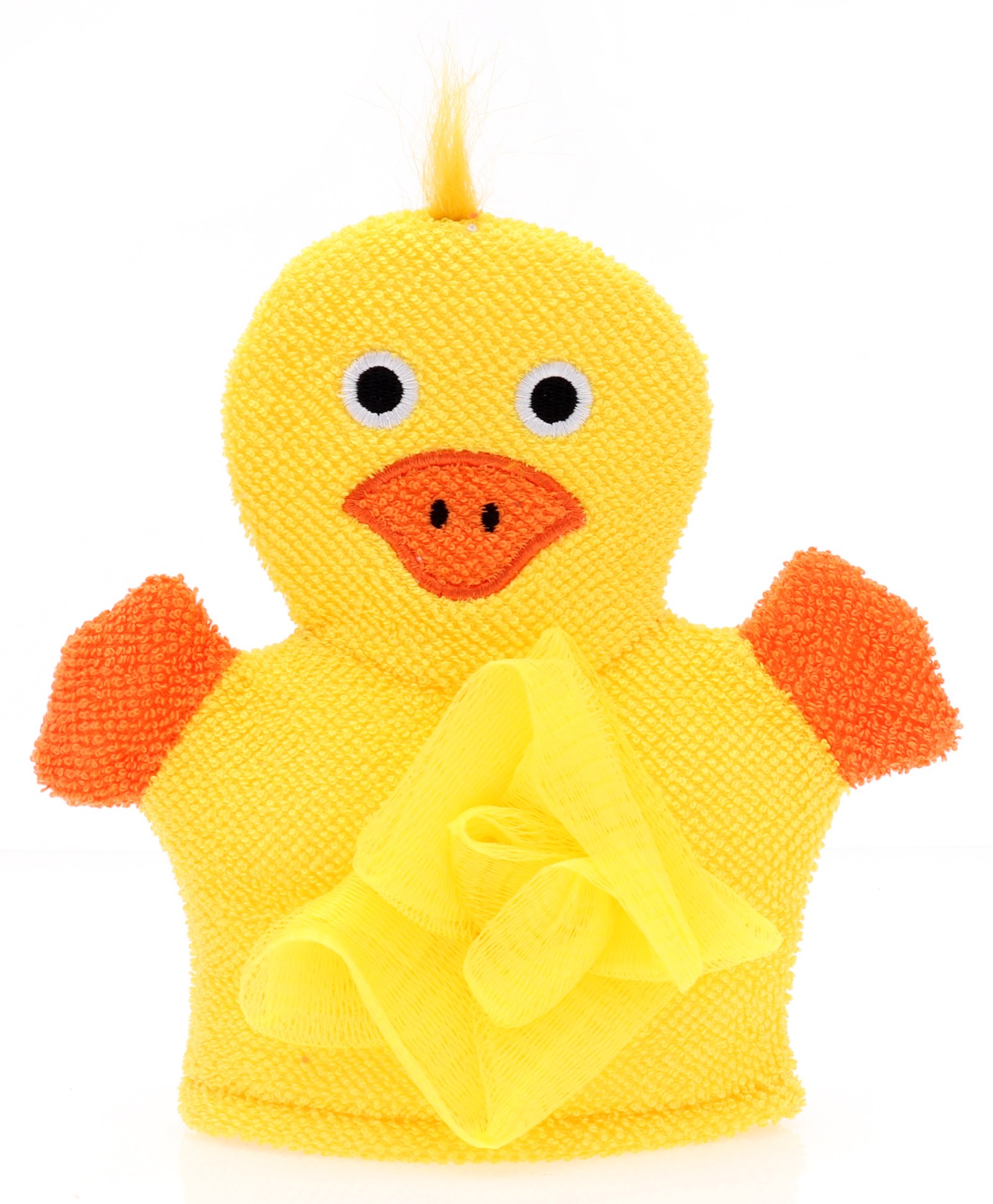 fab n funky Hand Bath Gloves With Loofah Duck Design - Yellow-picture-18
