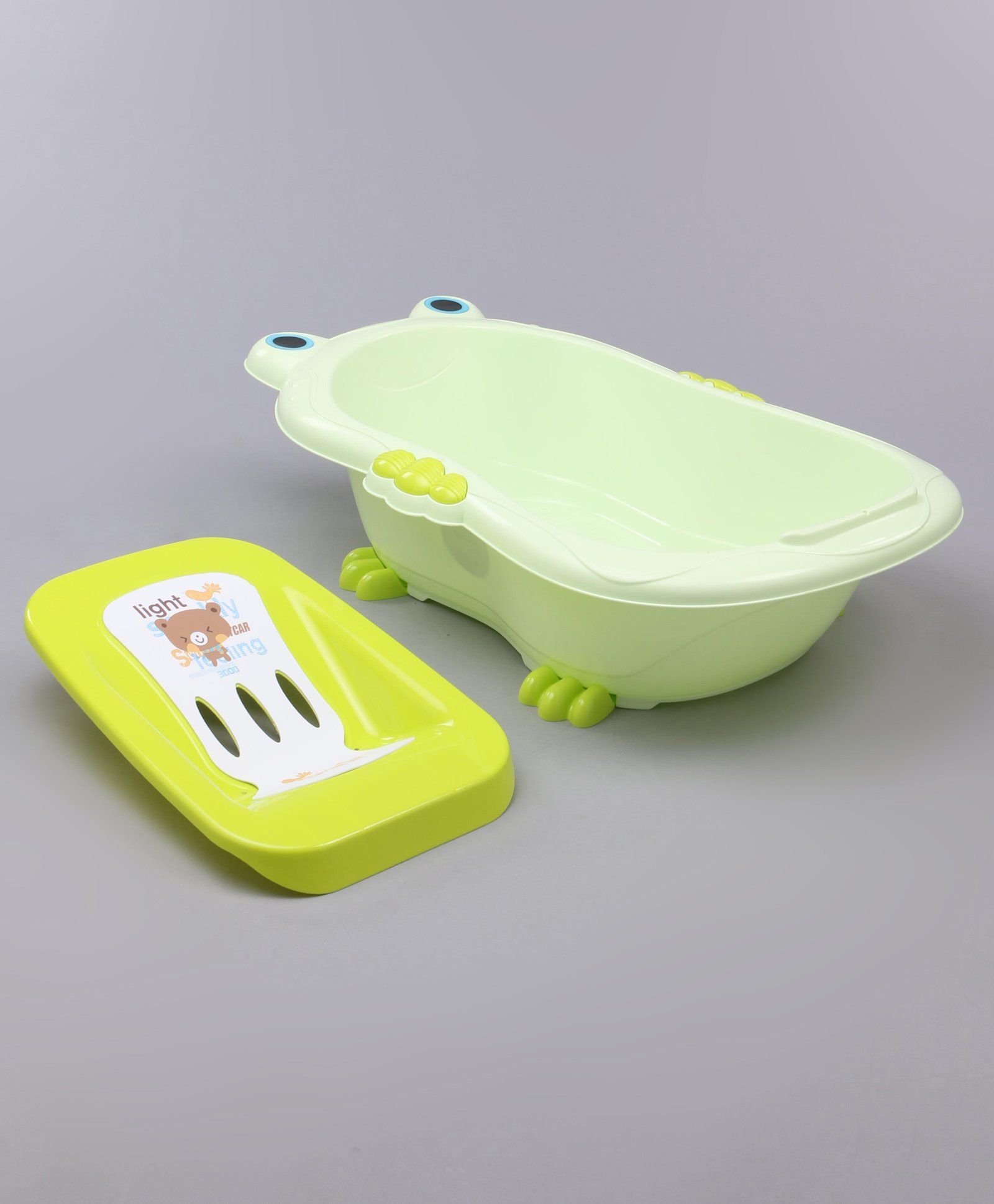 Babyhug Bath Tub With Bath Tray Animal Print - Yellow-picture-24
