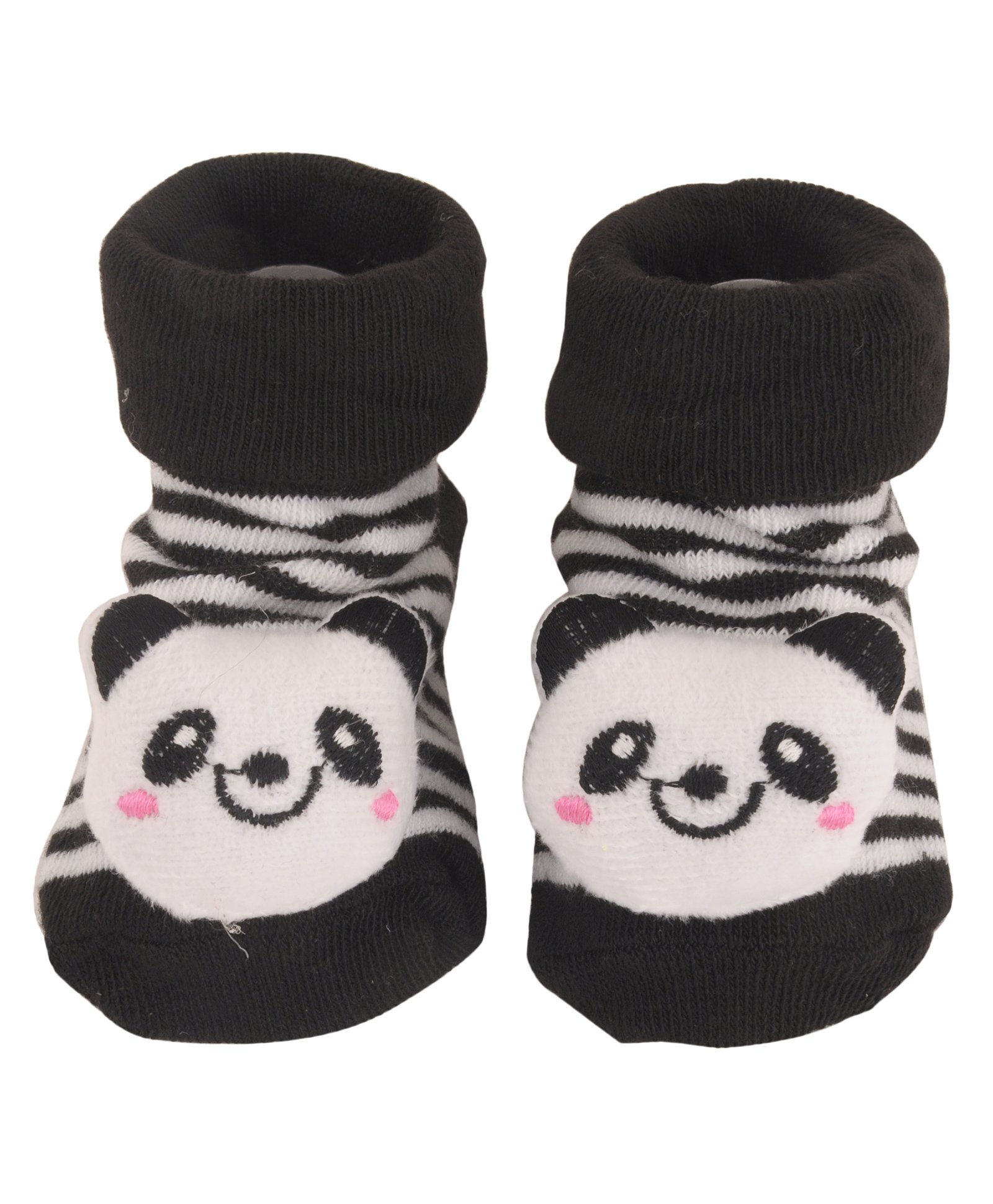 Yellow Bee Panda Anti-Skid Stuffed Striped Socks - Black-picture-15