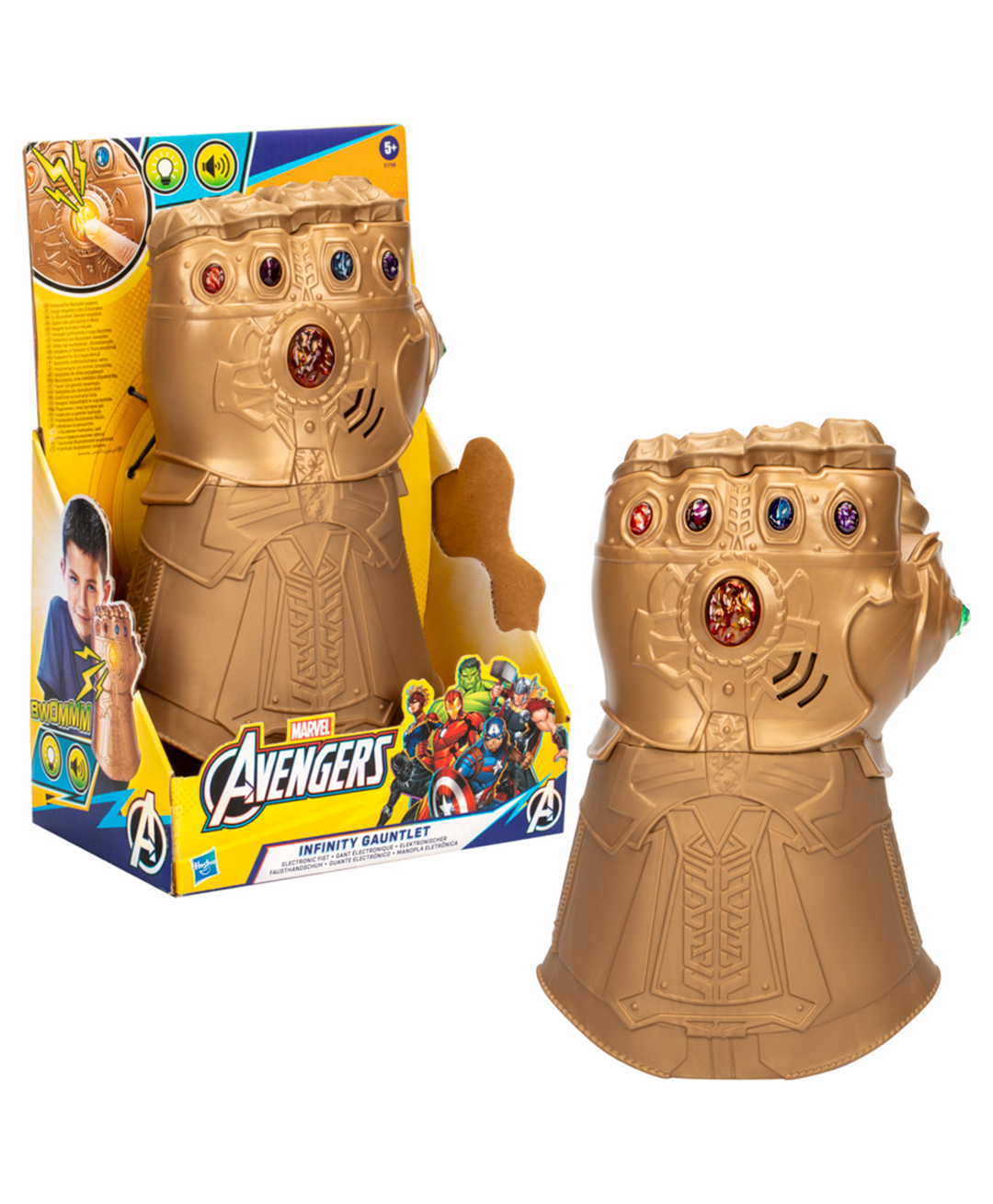 Marvel Avengers Infinity Gauntlet Action Prop - Golden-image-44
