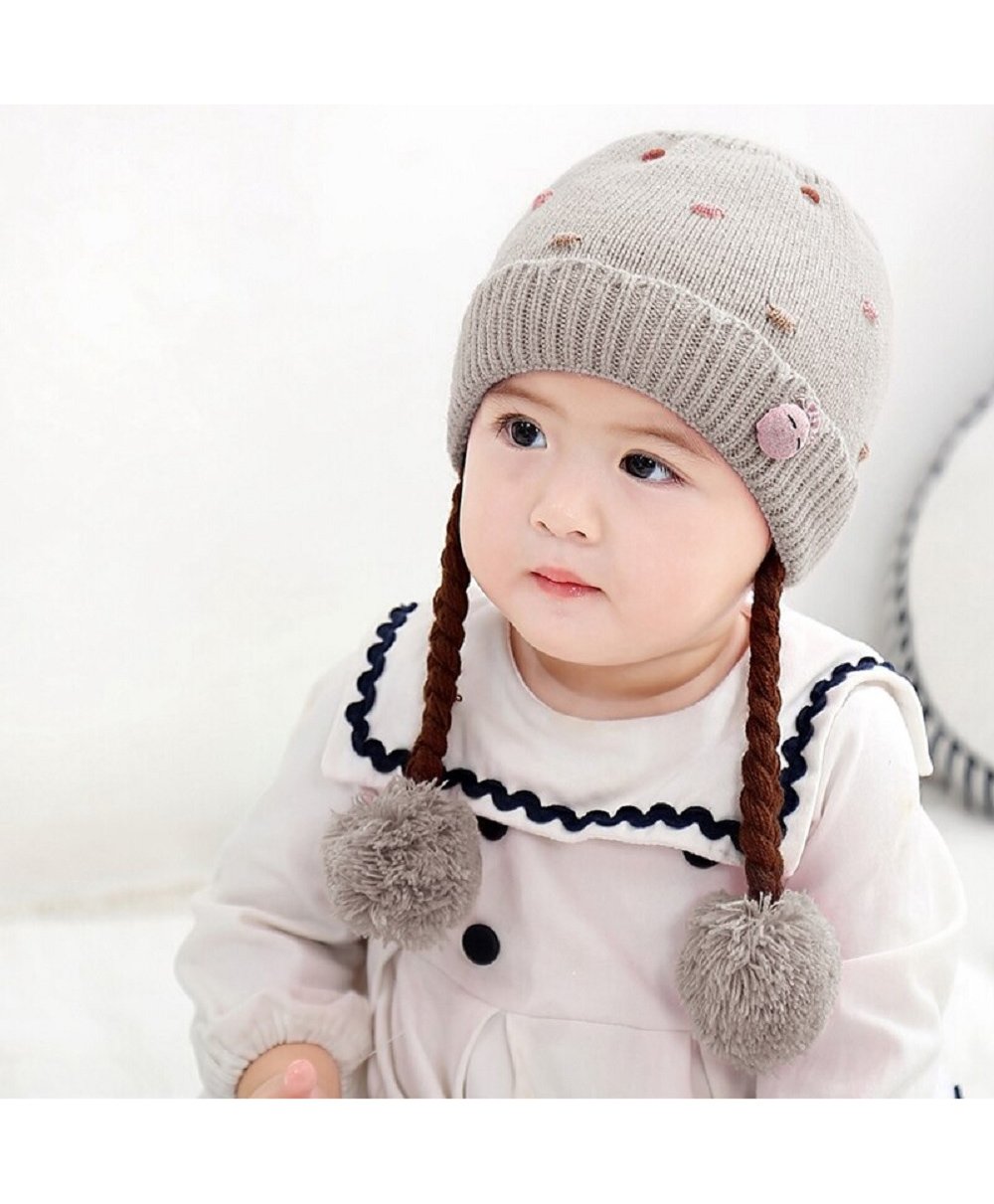 woolen cap with braids