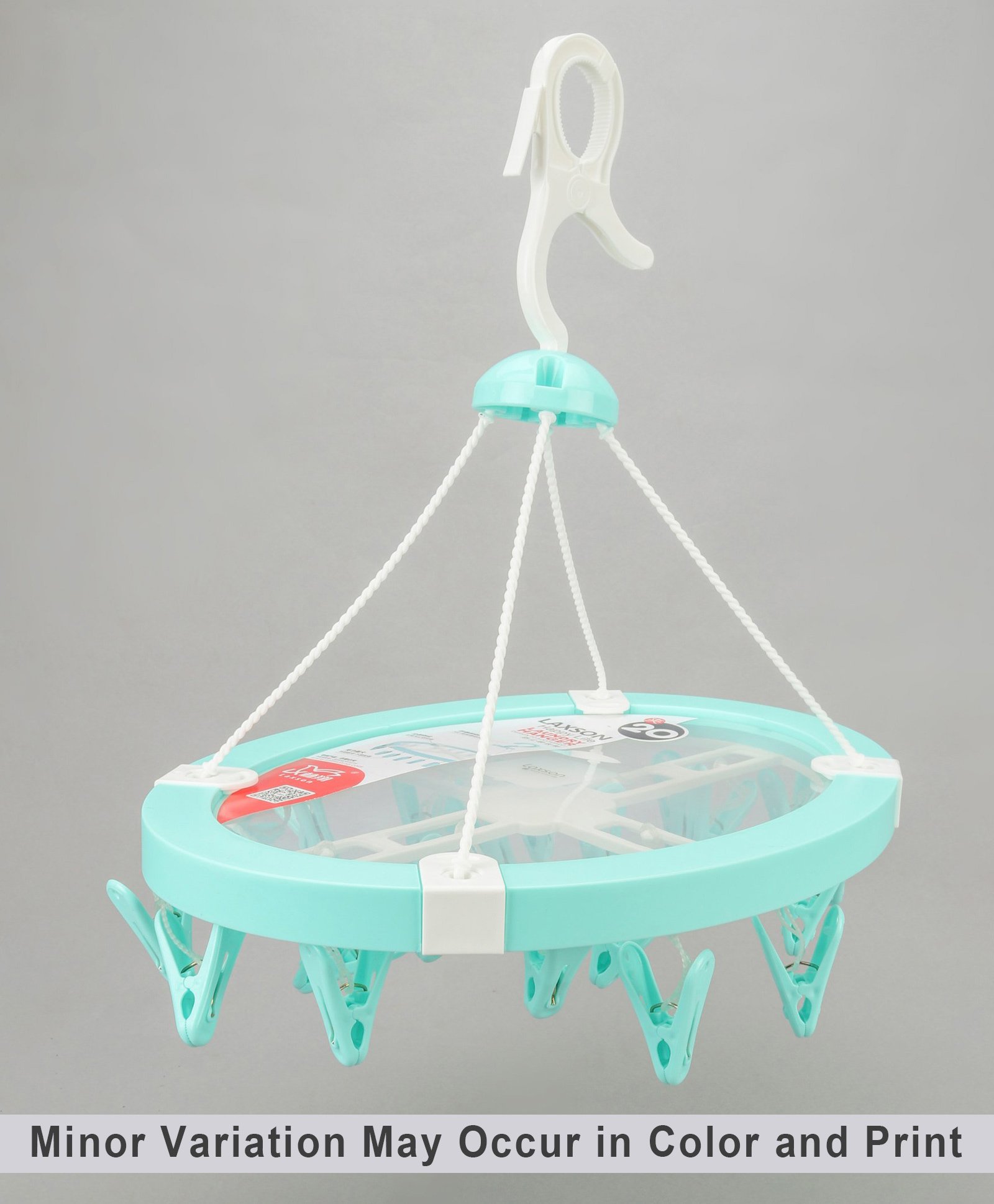 fab n funky Circular Shaped Hanger With Hook Blue - 20 Clips-picture-12