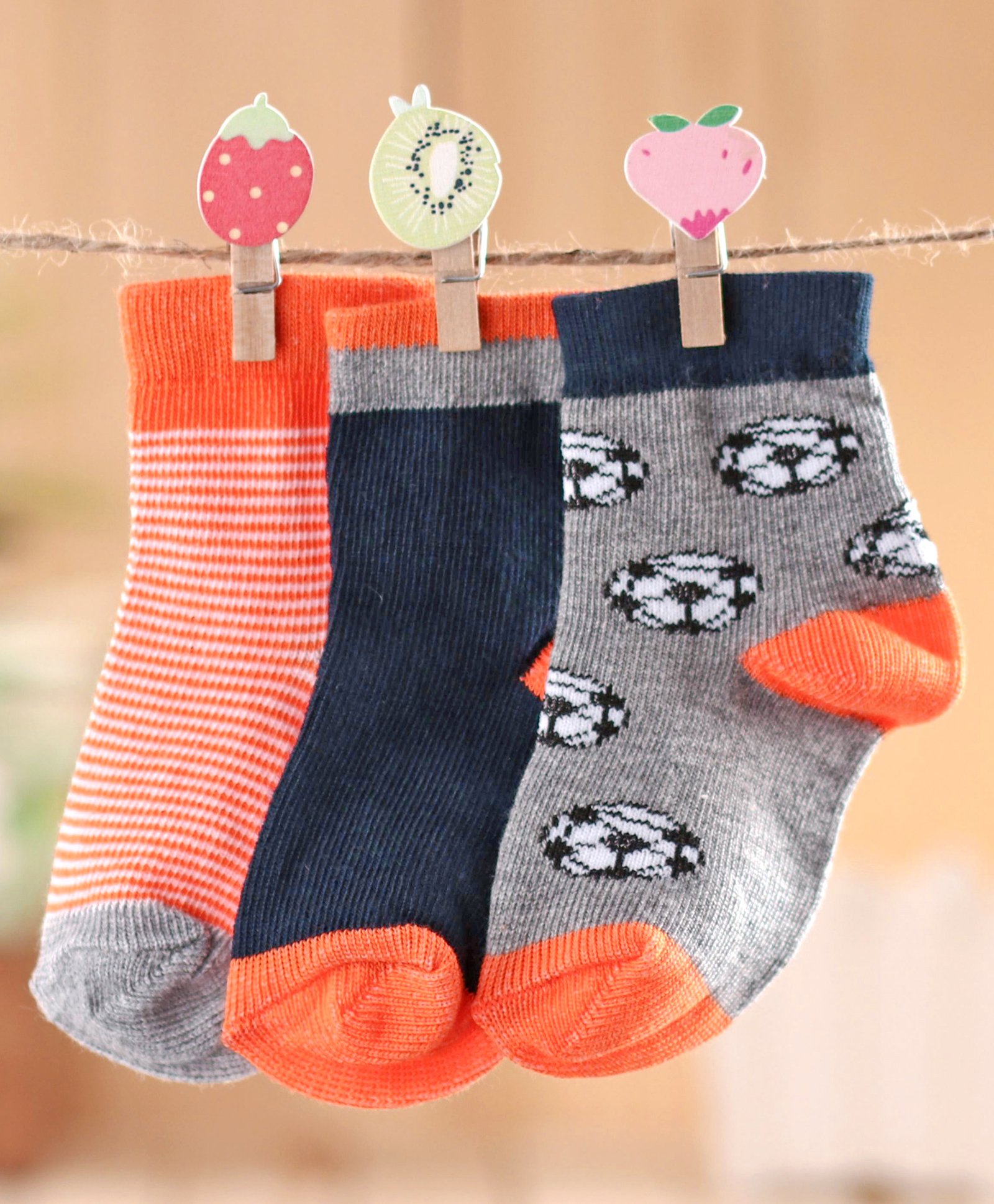 kids navy ankle socks