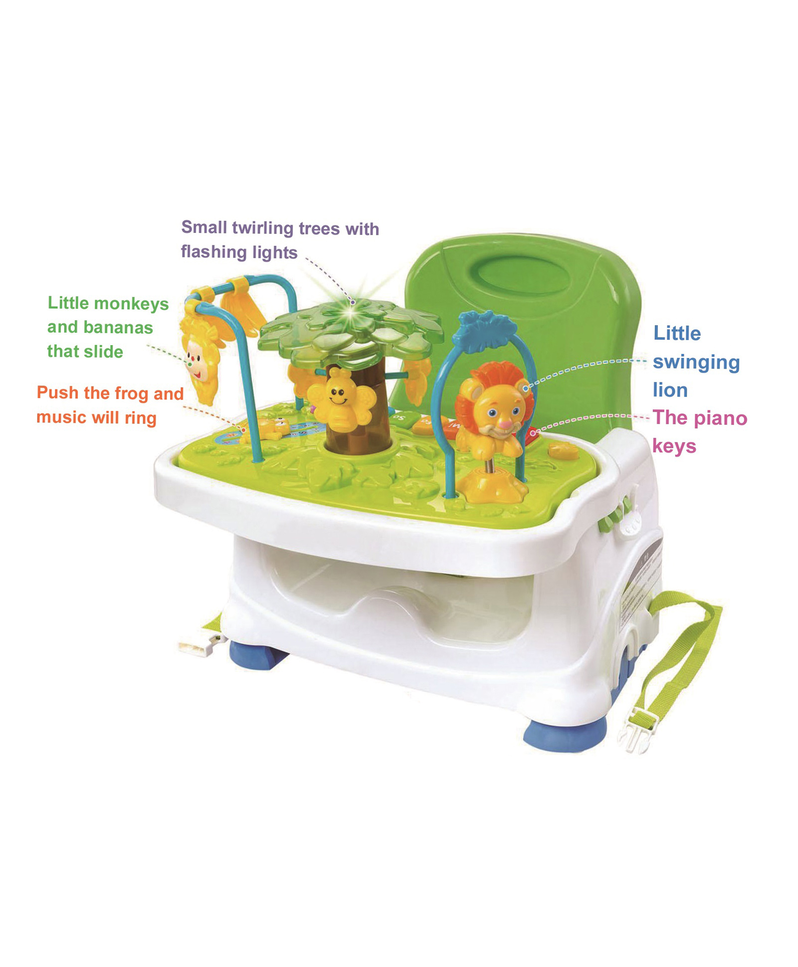 baby booster seat with tray