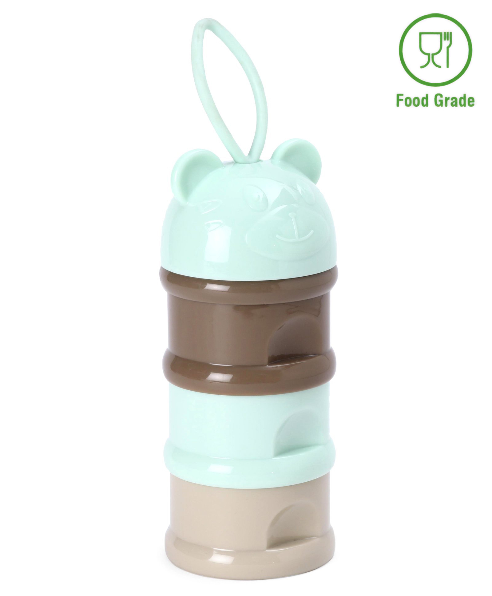fab n funky Milk Powder Container Bear Shaped Top 3 Racks 120 ml Each - Multicolor-picture-21