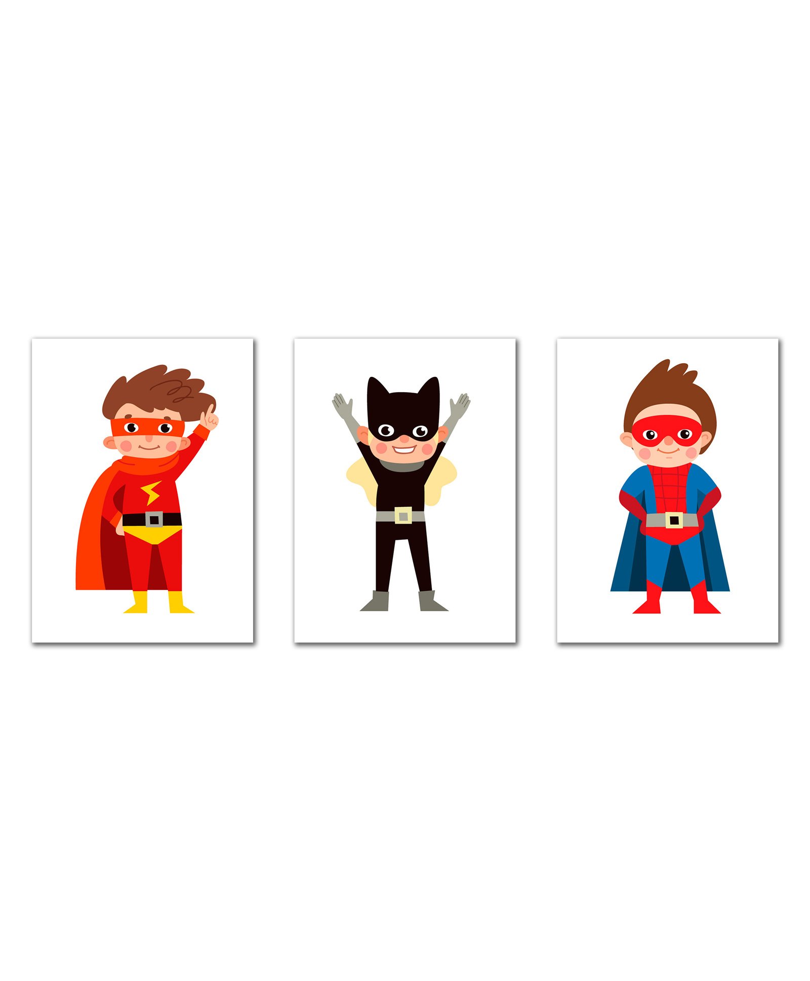 Wens Laminated Kids Wall Panels Super Hero Set of 3 - Multicolour-image-30