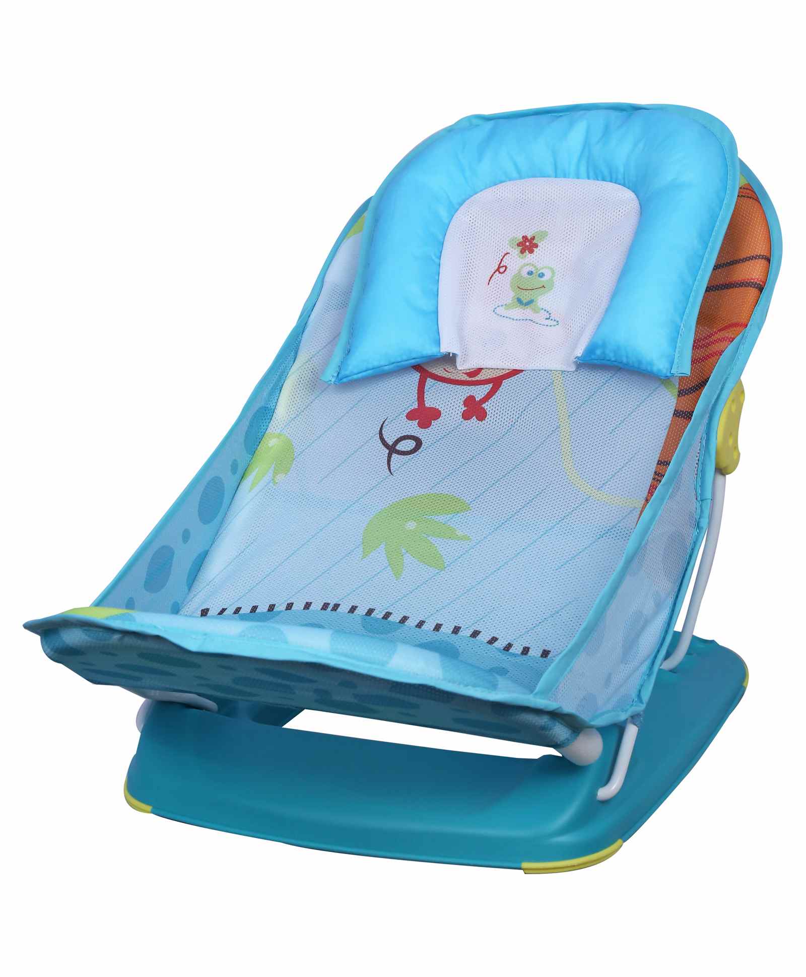 Mastela Deluxe Baby Bather Frog Print - Blue-picture-15